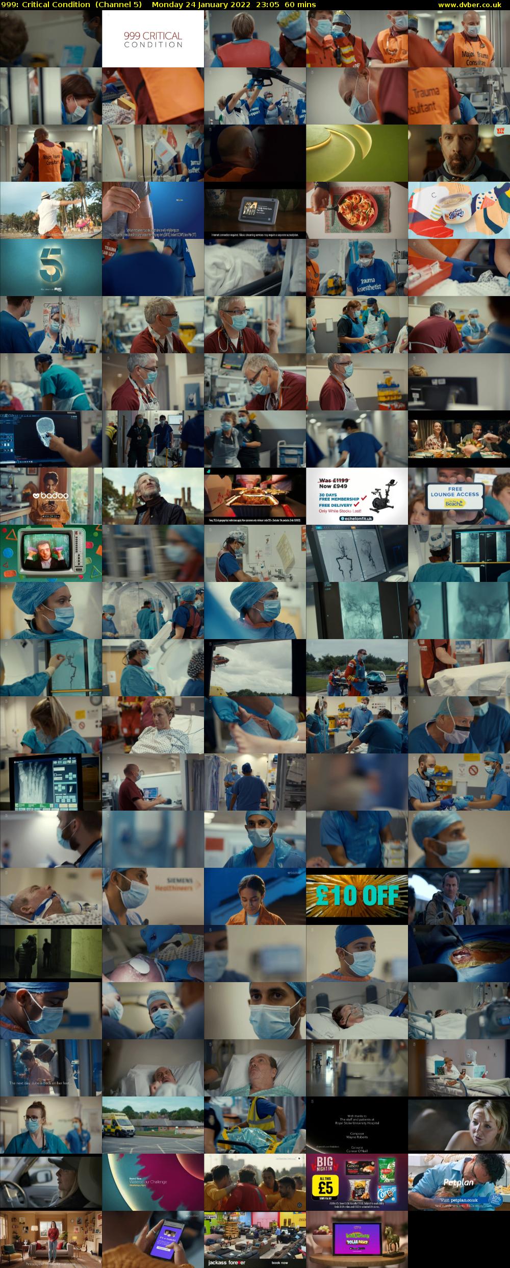999: Critical Condition  (Channel 5) Monday 24 January 2022 23:05 - 00:05