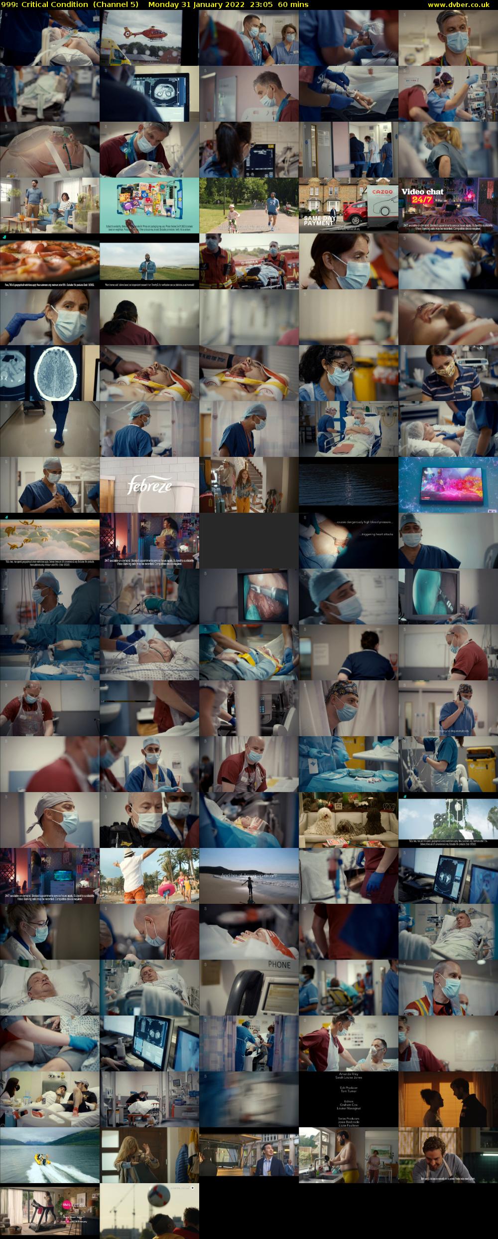 999: Critical Condition  (Channel 5) Monday 31 January 2022 23:05 - 00:05