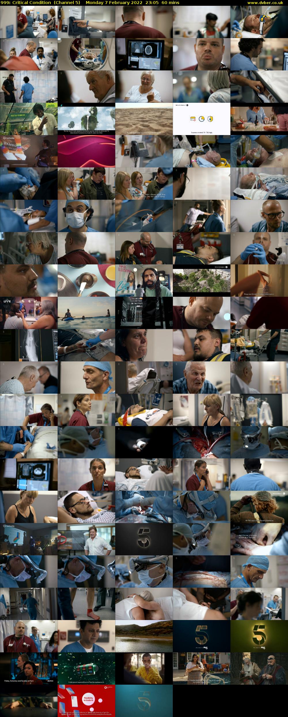 999: Critical Condition  (Channel 5) Monday 7 February 2022 23:05 - 00:05