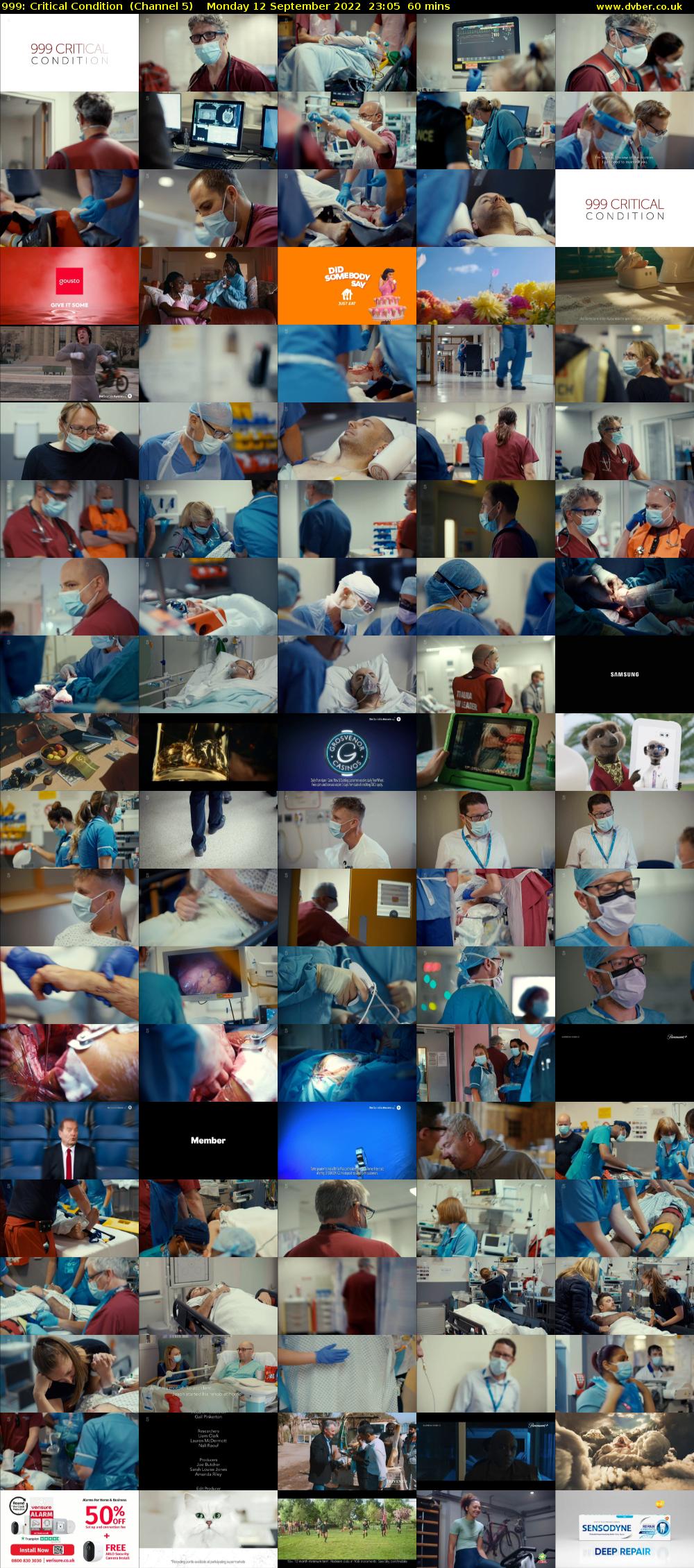 999: Critical Condition  (Channel 5) Monday 12 September 2022 23:05 - 00:05