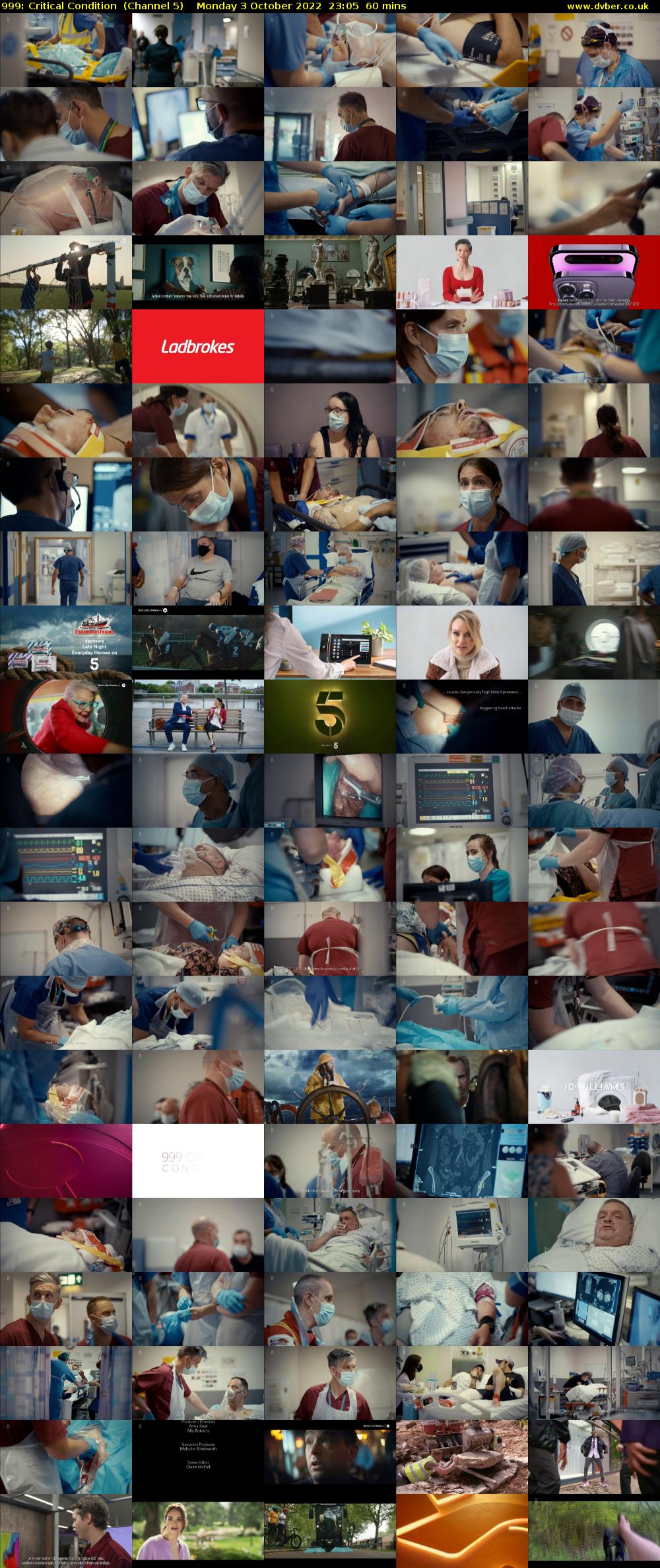 999: Critical Condition  (Channel 5) Monday 3 October 2022 23:05 - 00:05