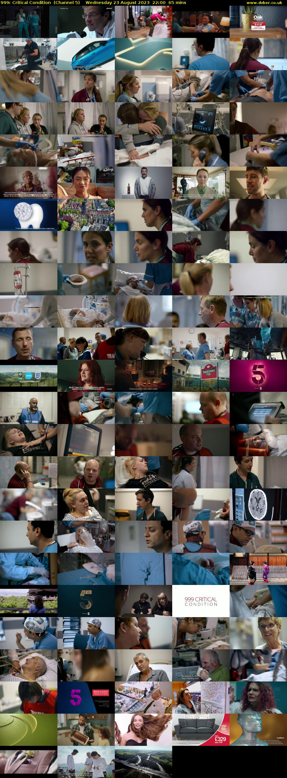 999: Critical Condition  (Channel 5) Wednesday 23 August 2023 22:00 - 23:05