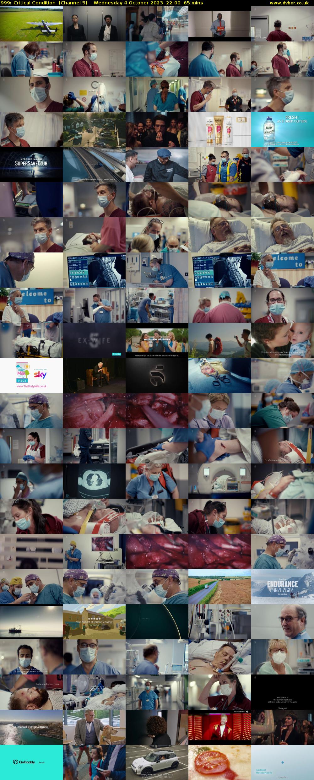 999: Critical Condition  (Channel 5) Wednesday 4 October 2023 22:00 - 23:05