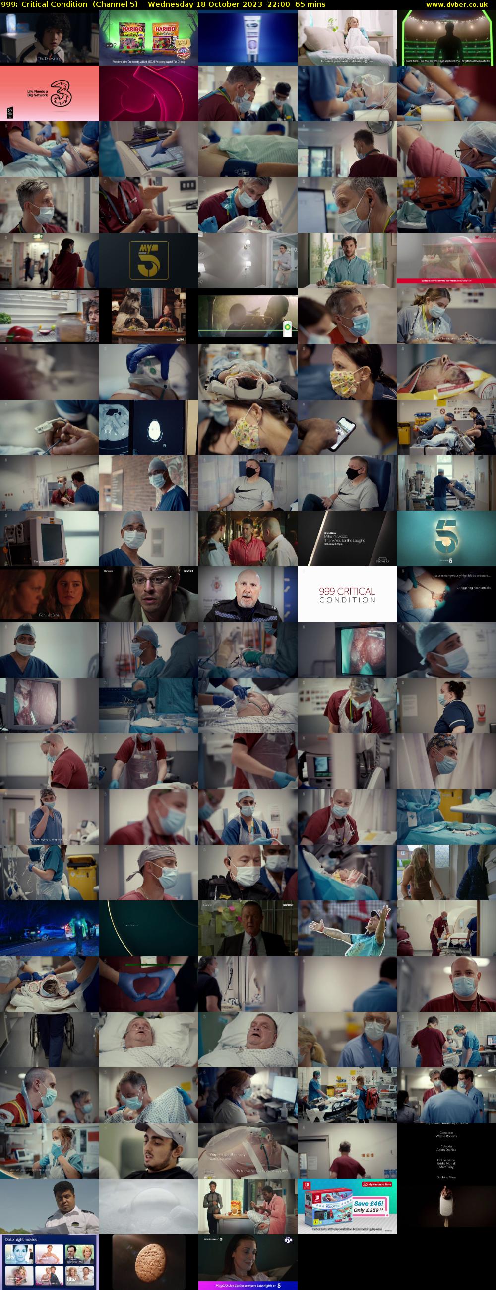 999: Critical Condition  (Channel 5) Wednesday 18 October 2023 22:00 - 23:05