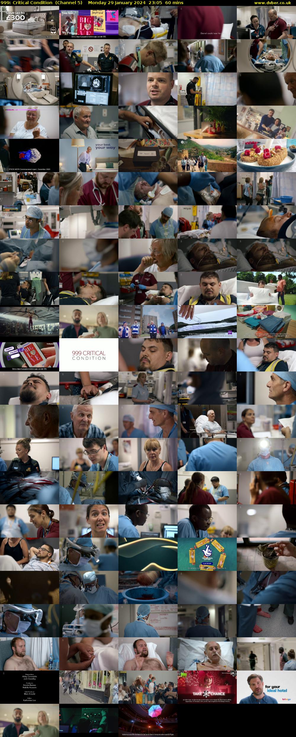 999: Critical Condition  (Channel 5) Monday 29 January 2024 23:05 - 00:05