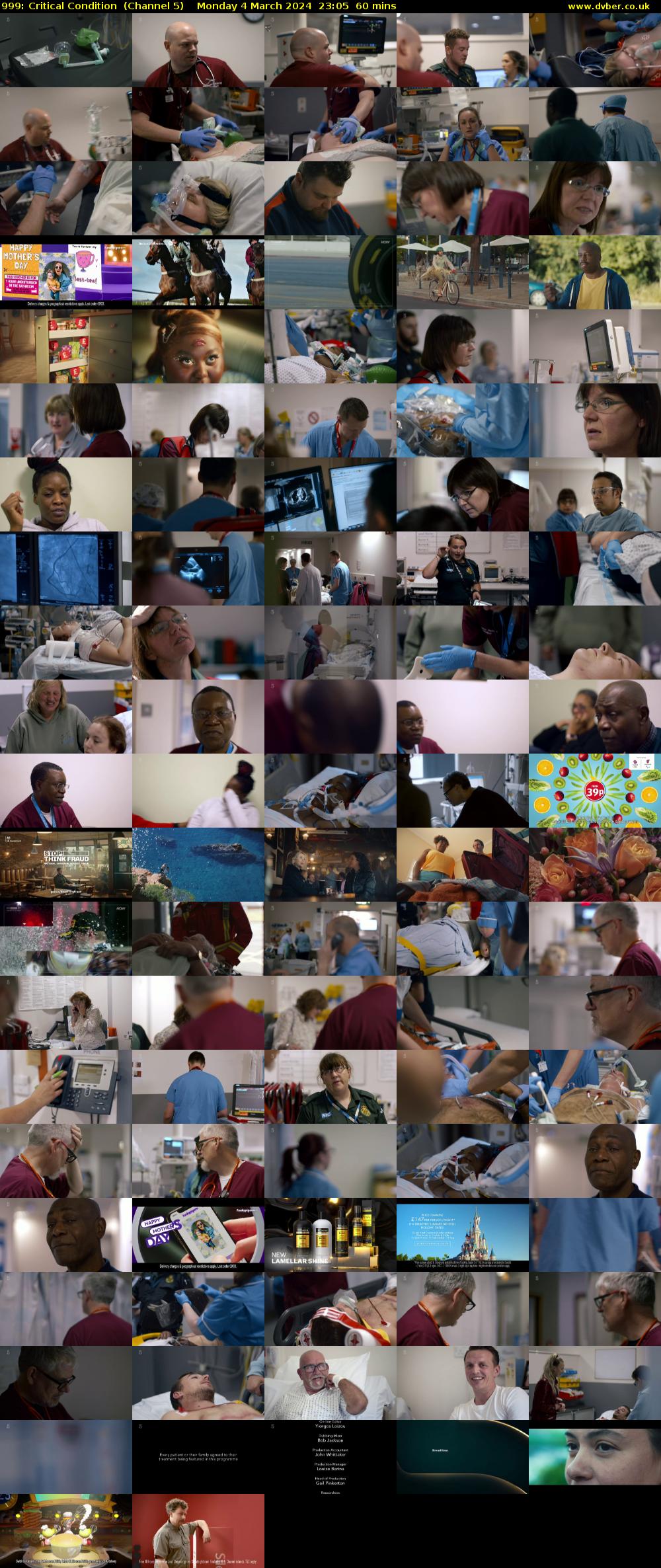 999: Critical Condition  (Channel 5) Monday 4 March 2024 23:05 - 00:05