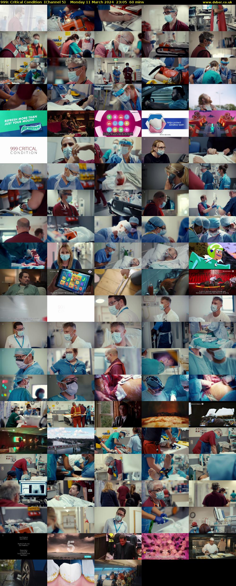 999: Critical Condition  (Channel 5) Monday 11 March 2024 23:05 - 00:05