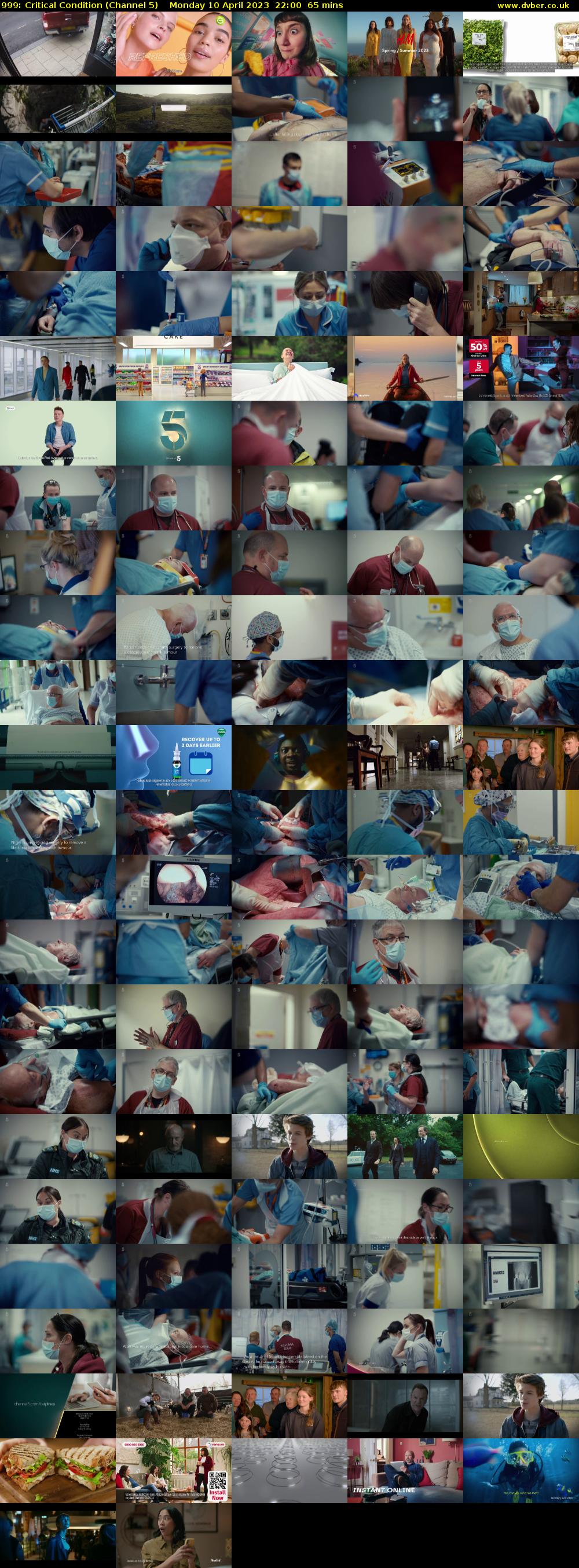 999: Critical Condition (Channel 5) Monday 10 April 2023 22:00 - 23:05