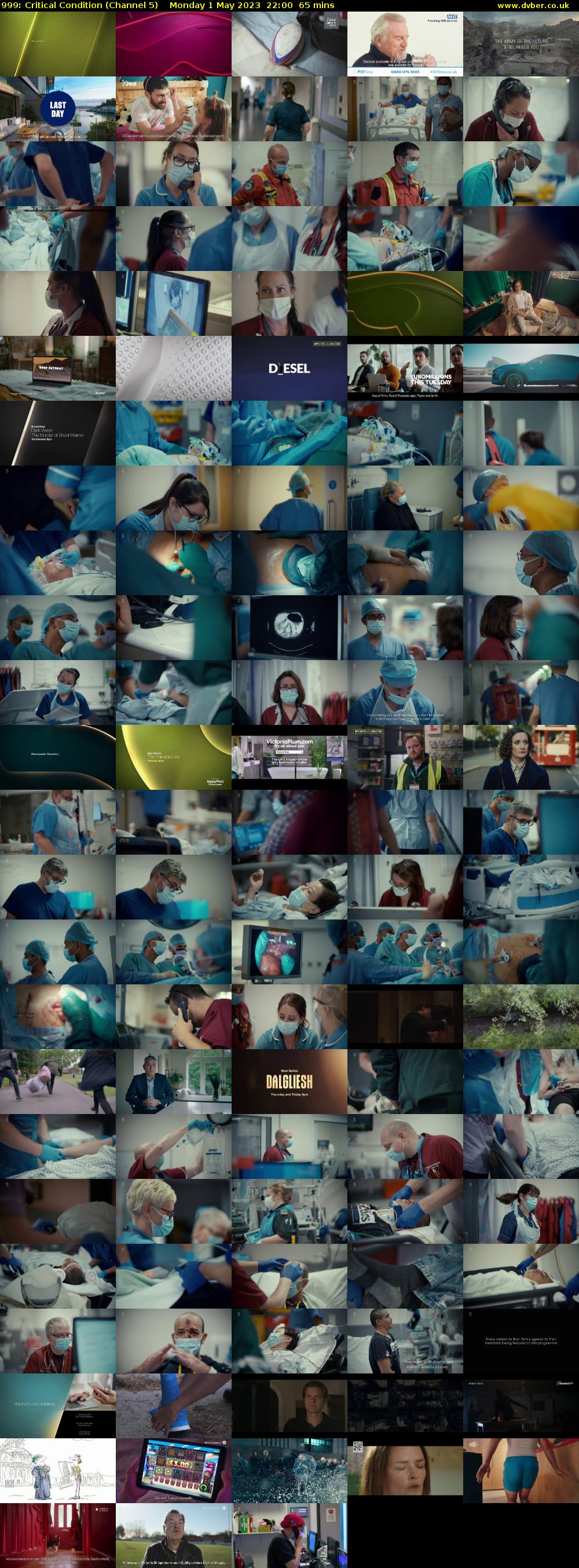 999: Critical Condition (Channel 5) Monday 1 May 2023 22:00 - 23:05