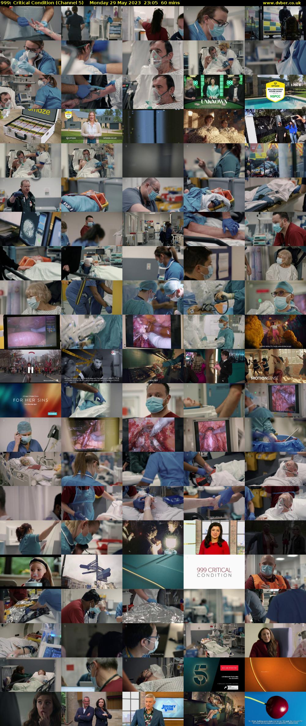 999: Critical Condition (Channel 5) Monday 29 May 2023 23:05 - 00:05