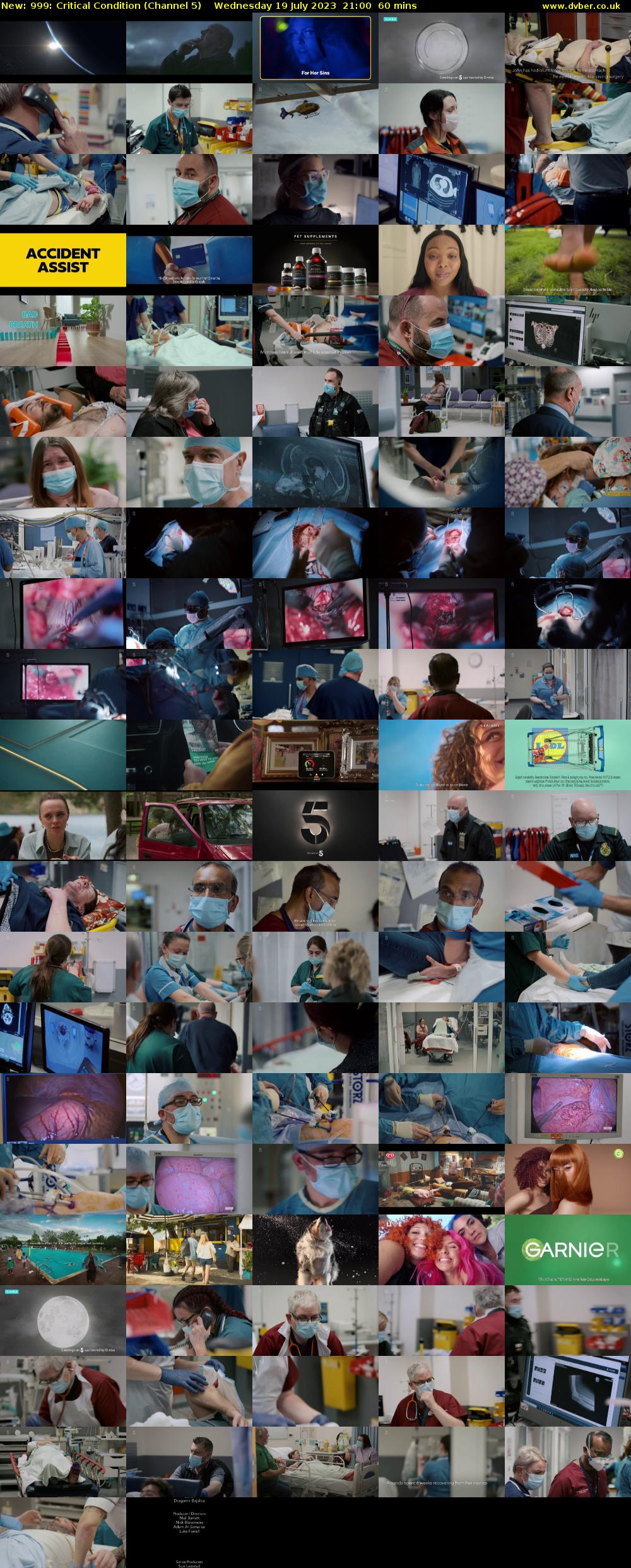 999: Critical Condition (Channel 5) Wednesday 19 July 2023 21:00 - 22:00