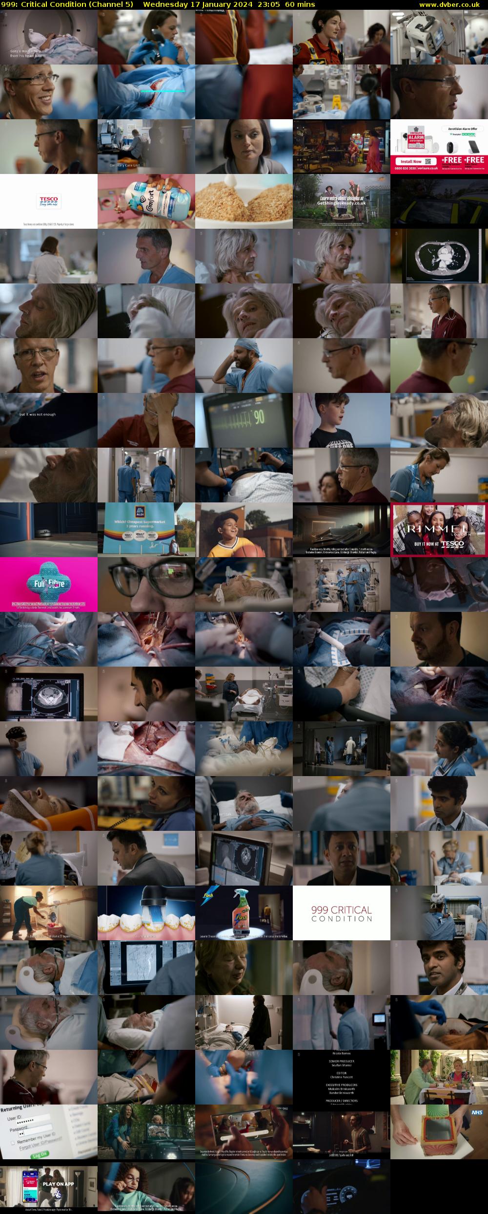 999: Critical Condition (Channel 5) Wednesday 17 January 2024 23:05 - 00:05