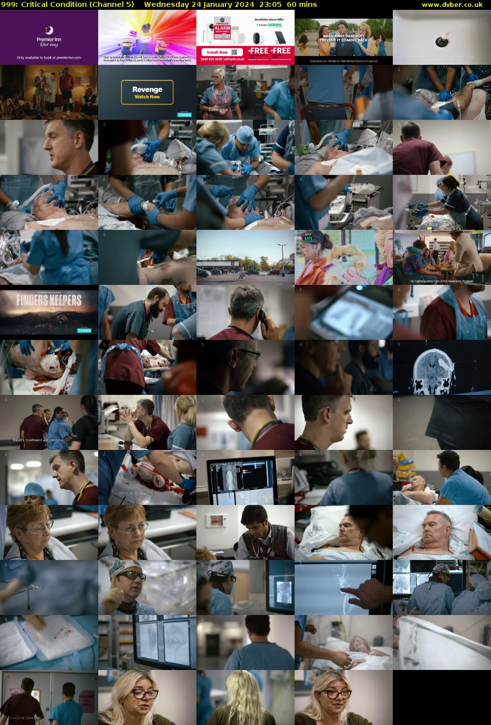 999: Critical Condition (Channel 5) Wednesday 24 January 2024 23:05 - 00:05