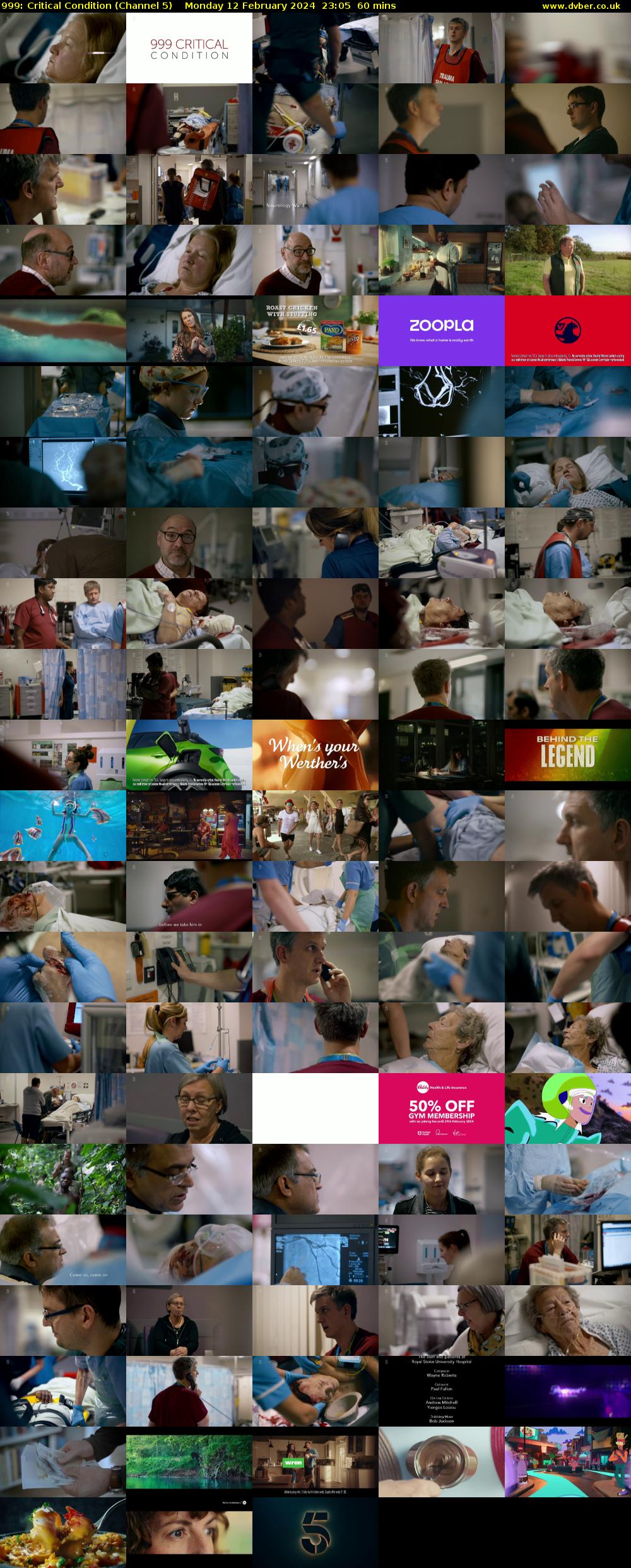 999: Critical Condition (Channel 5) Monday 12 February 2024 23:05 - 00:05