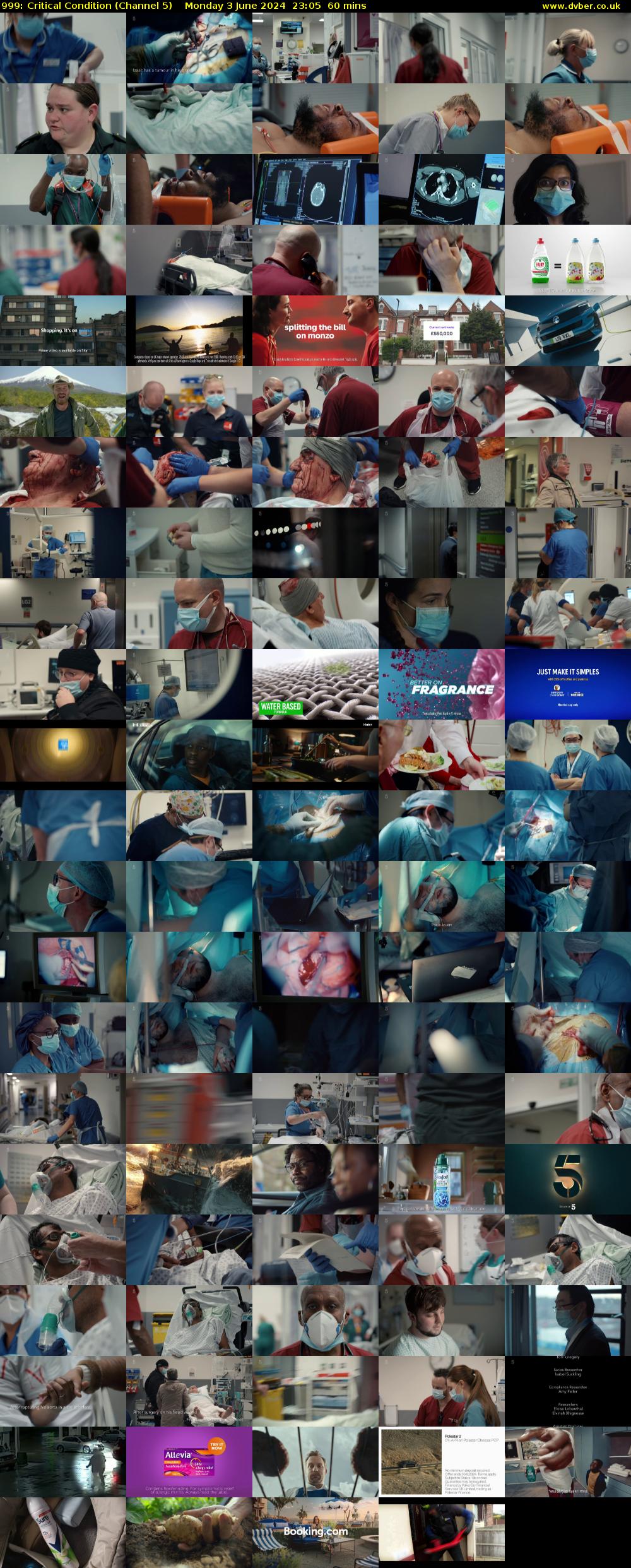 999: Critical Condition (Channel 5) Monday 3 June 2024 23:05 - 00:05