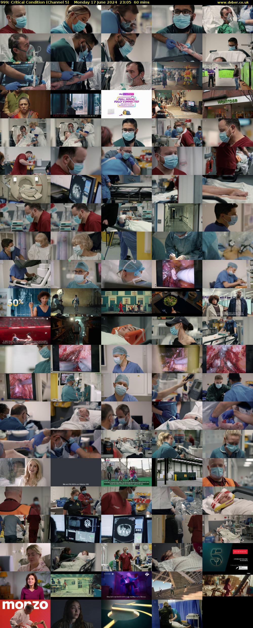 999: Critical Condition (Channel 5) Monday 17 June 2024 23:05 - 00:05