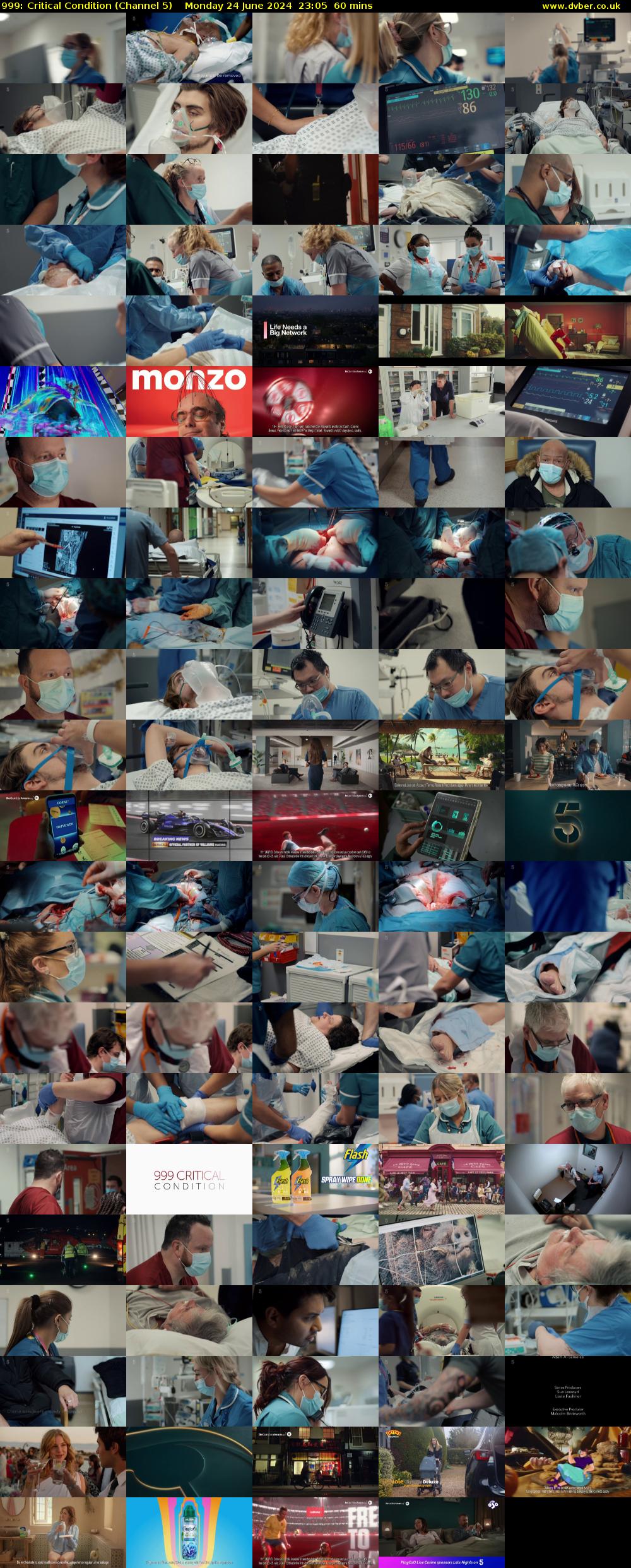 999: Critical Condition (Channel 5) Monday 24 June 2024 23:05 - 00:05