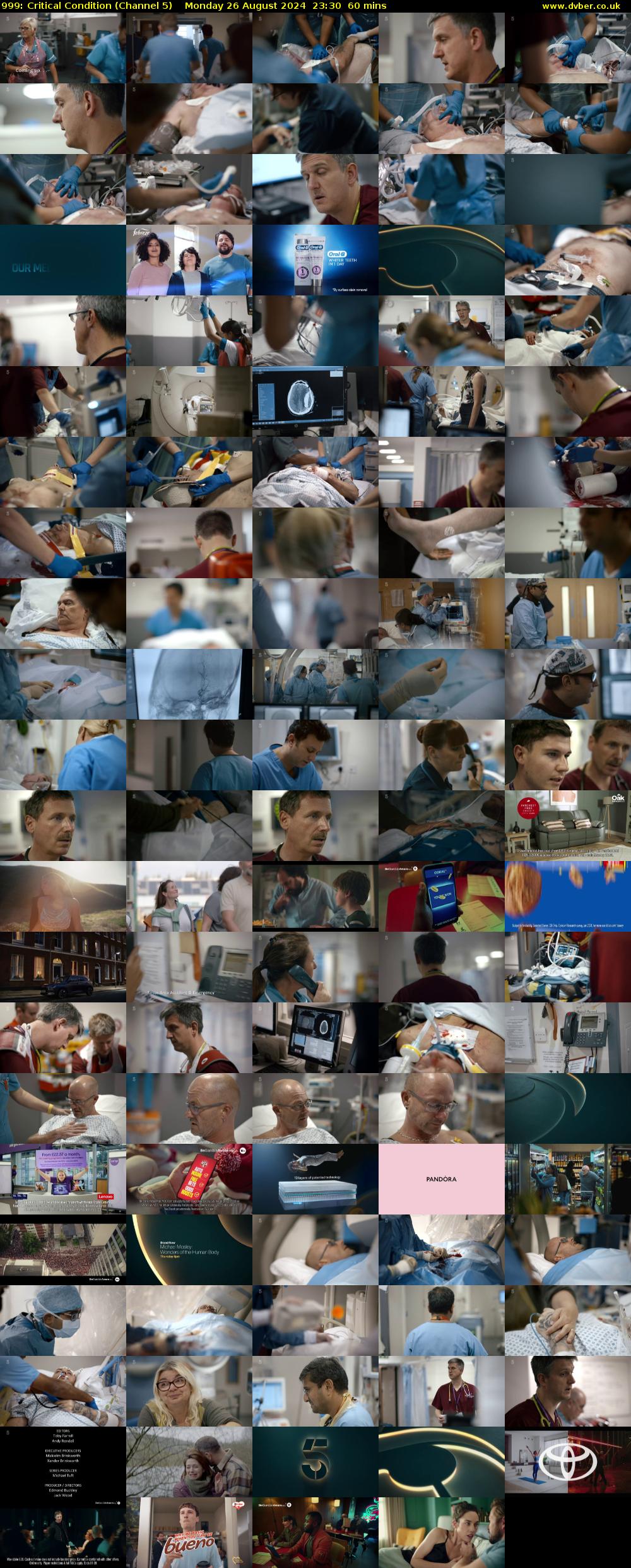 999: Critical Condition (Channel 5) Monday 26 August 2024 23:30 - 00:30