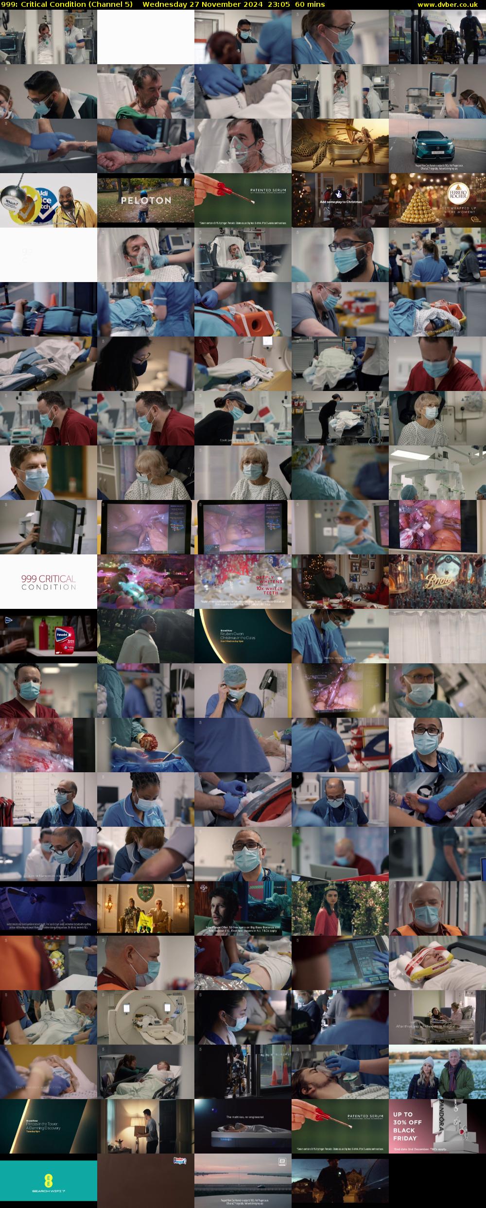 999: Critical Condition (Channel 5) Wednesday 27 November 2024 23:05 - 00:05