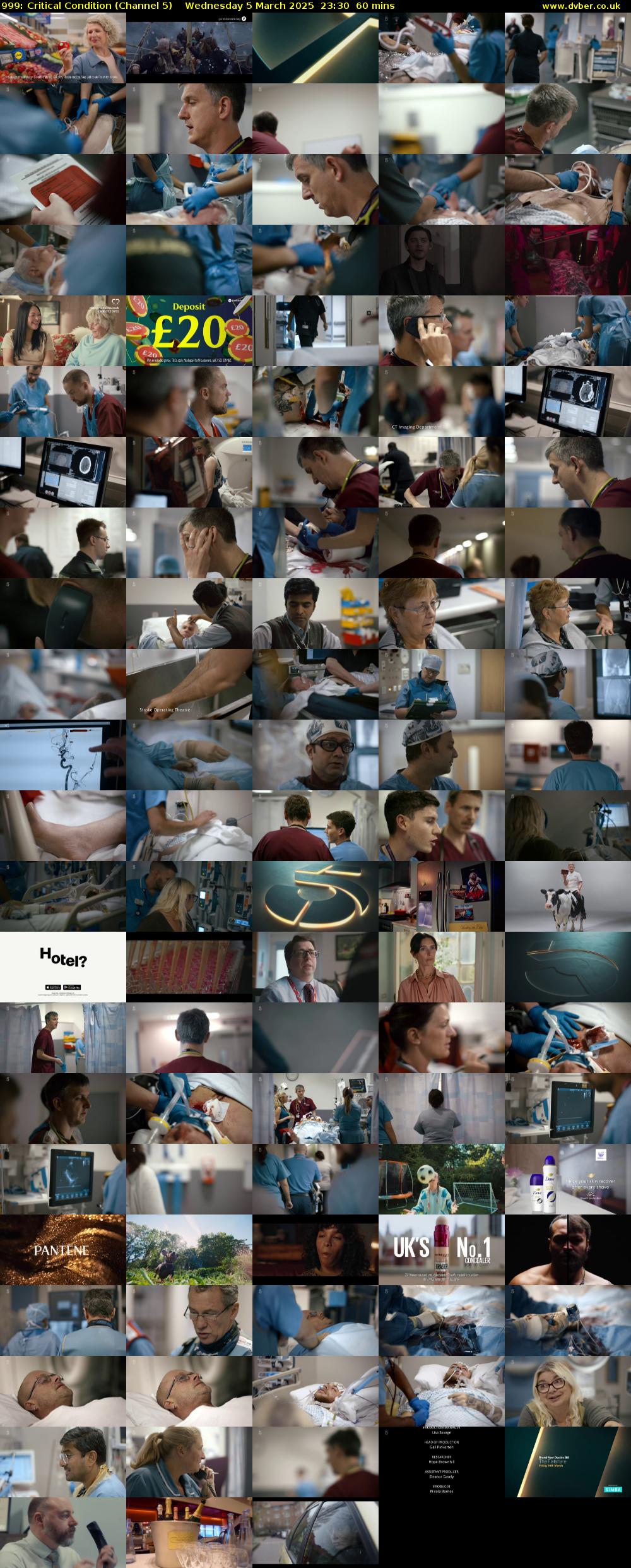 999: Critical Condition (Channel 5) Wednesday 5 March 2025 23:30 - 00:30