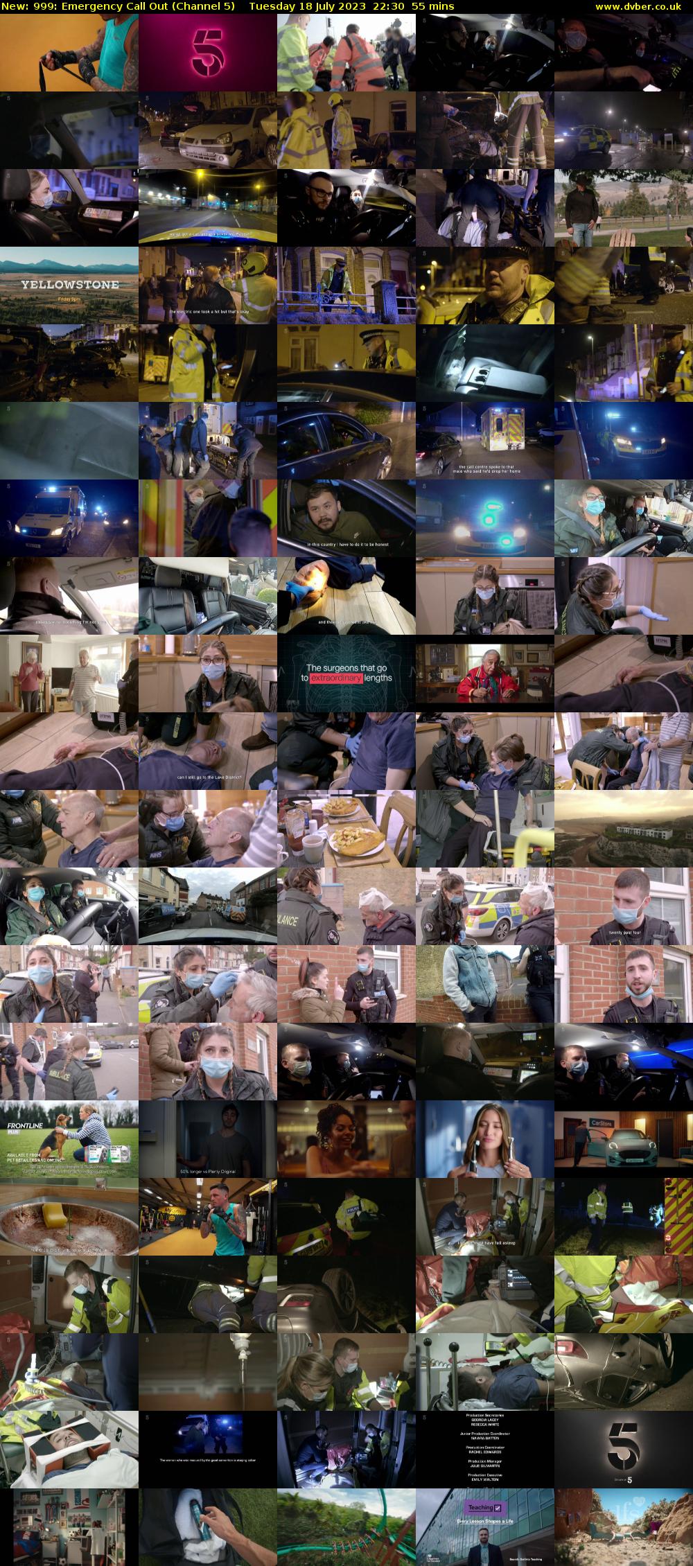 999: Emergency Call Out (Channel 5) Tuesday 18 July 2023 22:30 - 23:25