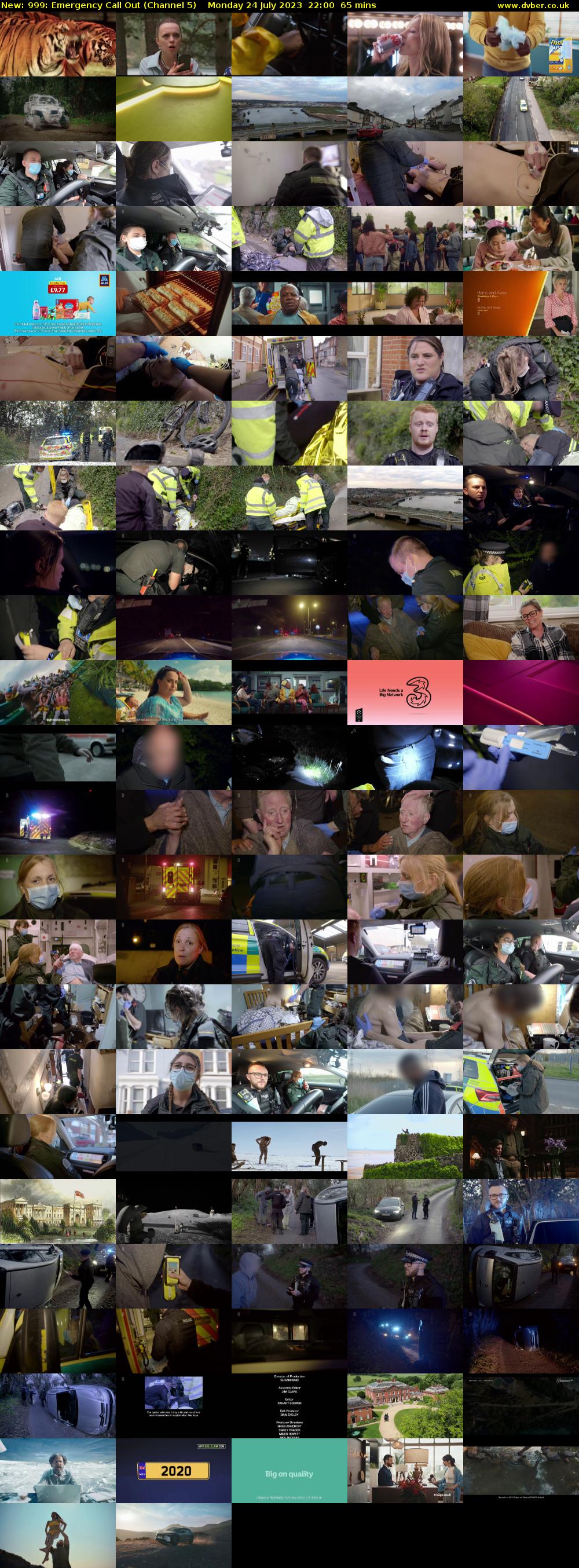 999: Emergency Call Out (Channel 5) Monday 24 July 2023 22:00 - 23:05
