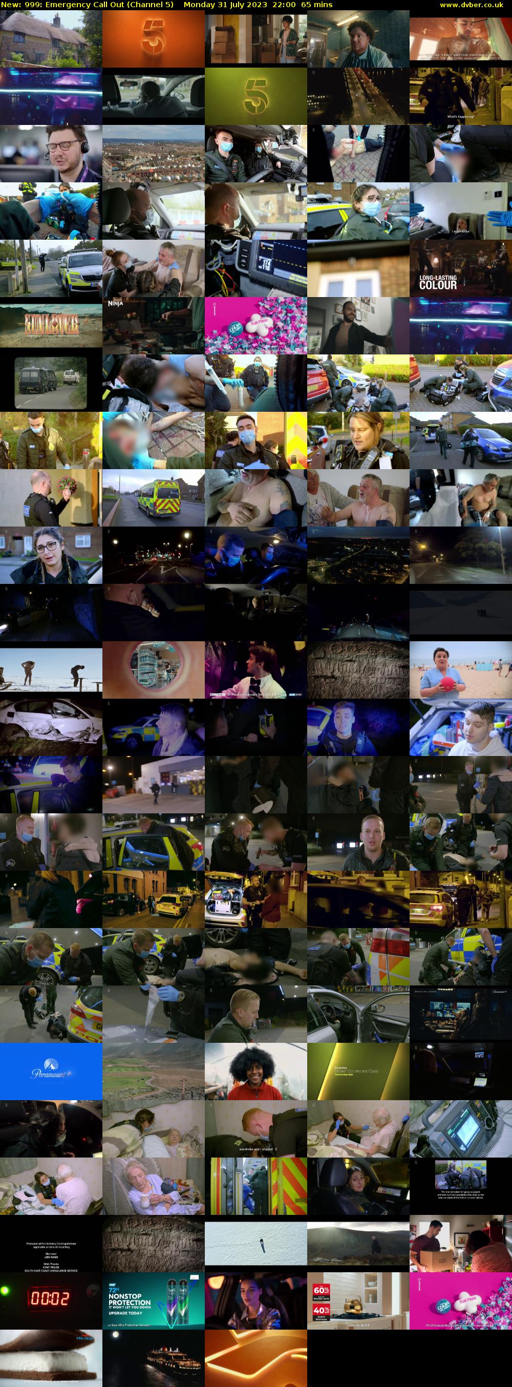 999: Emergency Call Out (Channel 5) Monday 31 July 2023 22:00 - 23:05