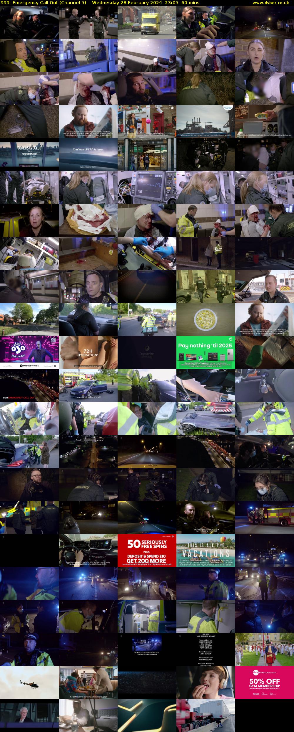 999: Emergency Call Out (Channel 5) Wednesday 28 February 2024 23:05 - 00:05