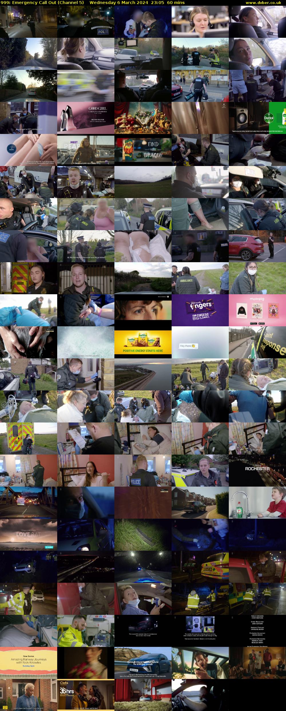 999: Emergency Call Out (Channel 5) Wednesday 6 March 2024 23:05 - 00:05