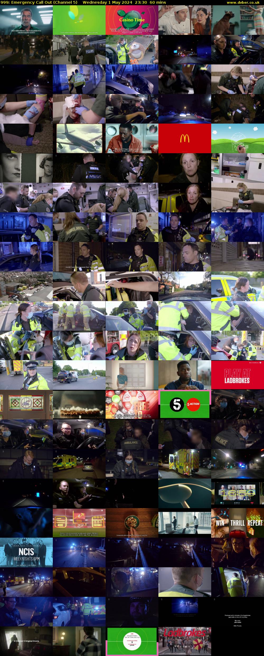 999: Emergency Call Out (Channel 5) Wednesday 1 May 2024 23:30 - 00:30