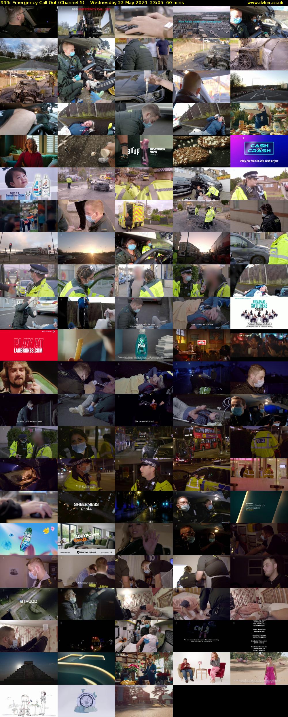 999: Emergency Call Out (Channel 5) Wednesday 22 May 2024 23:05 - 00:05
