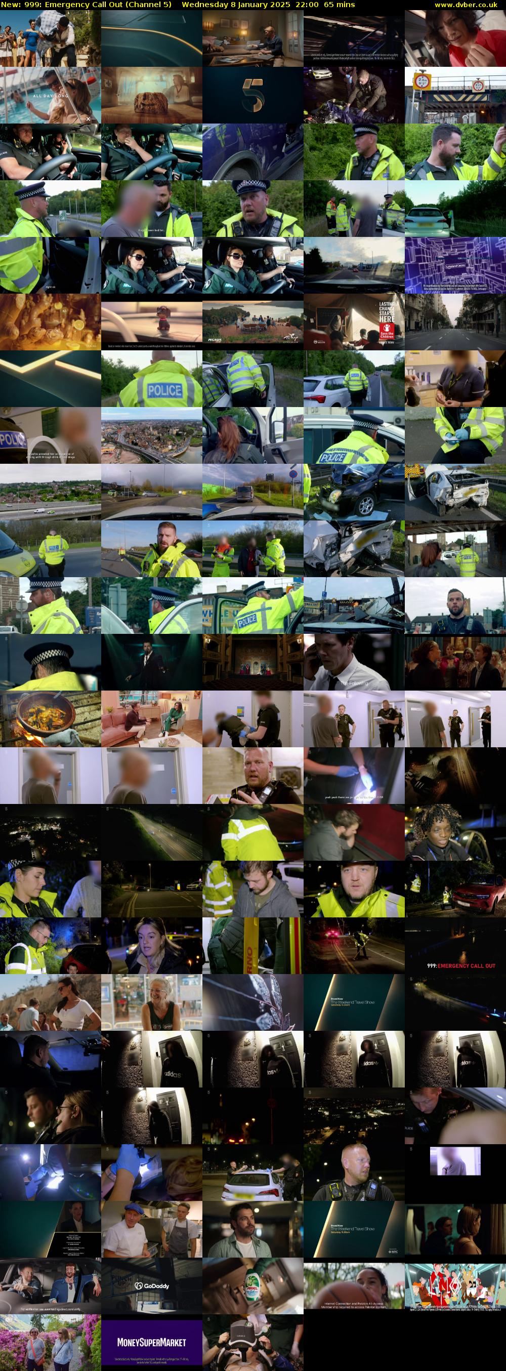 999: Emergency Call Out (Channel 5) Wednesday 8 January 2025 22:00 - 23:05