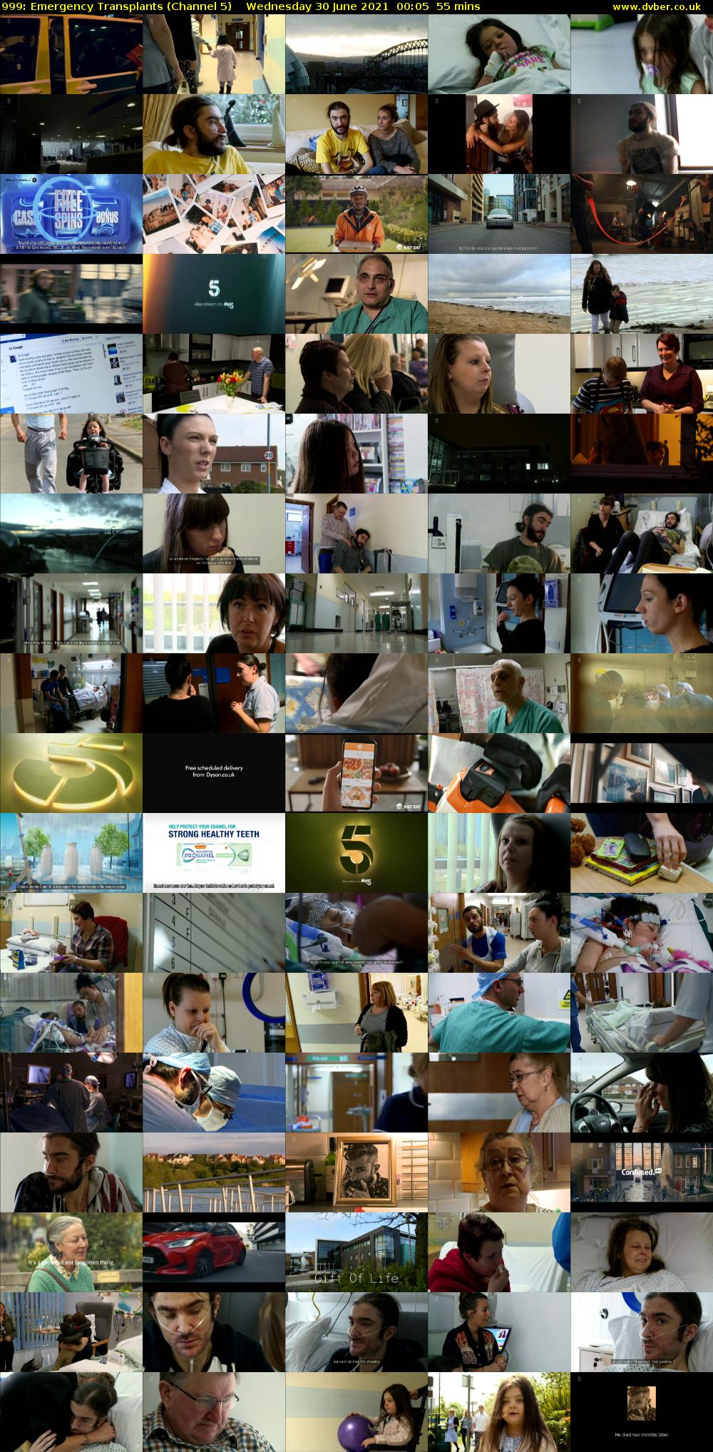 999: Emergency Transplants (Channel 5) Wednesday 30 June 2021 00:05 - 01:00