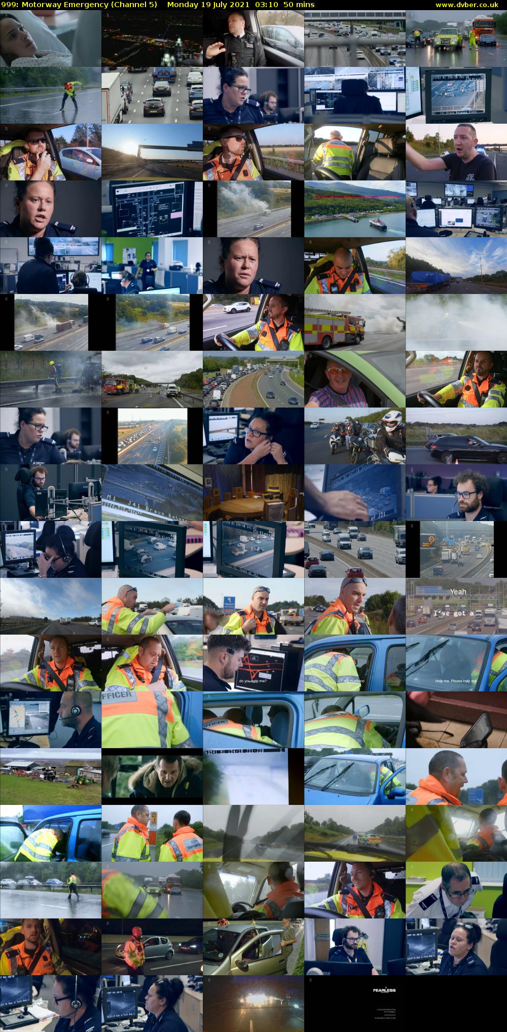 999: Motorway Emergency (Channel 5) Monday 19 July 2021 03:10 - 04:00