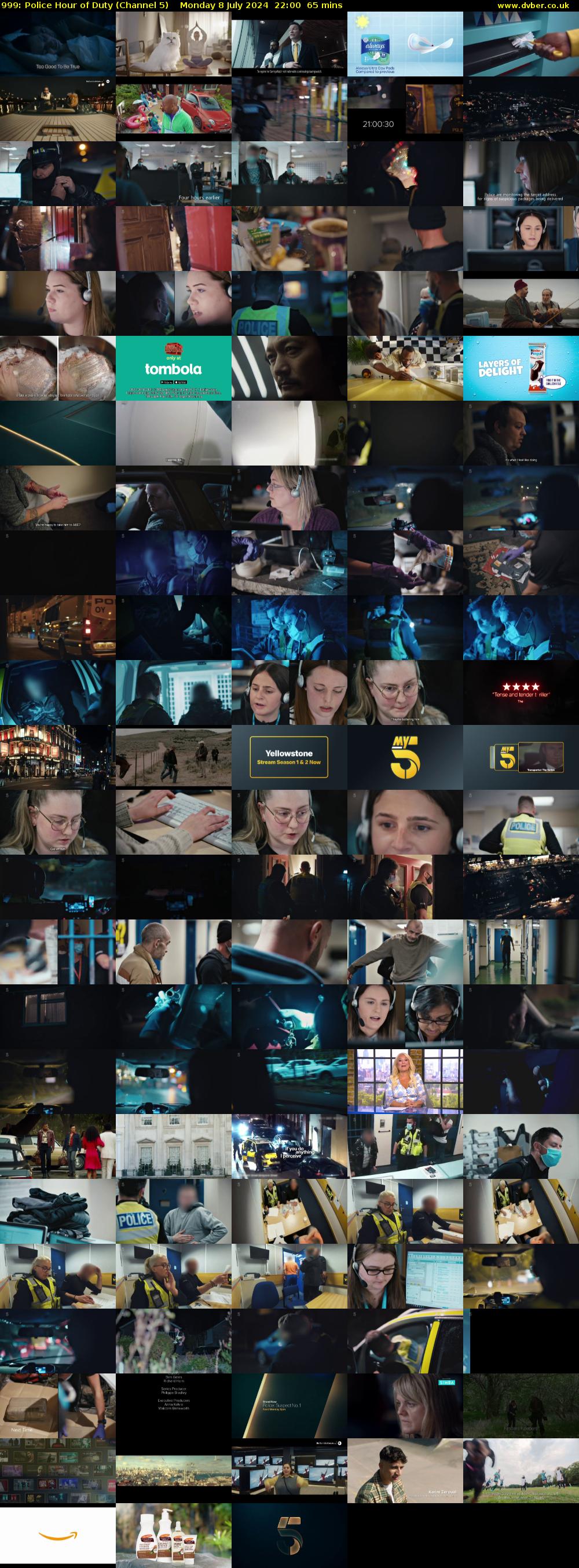 999: Police Hour of Duty (Channel 5) Monday 8 July 2024 22:00 - 23:05