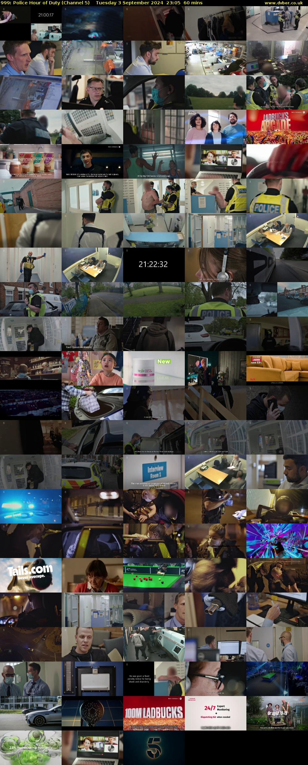 999: Police Hour of Duty (Channel 5) Tuesday 3 September 2024 23:05 - 00:05