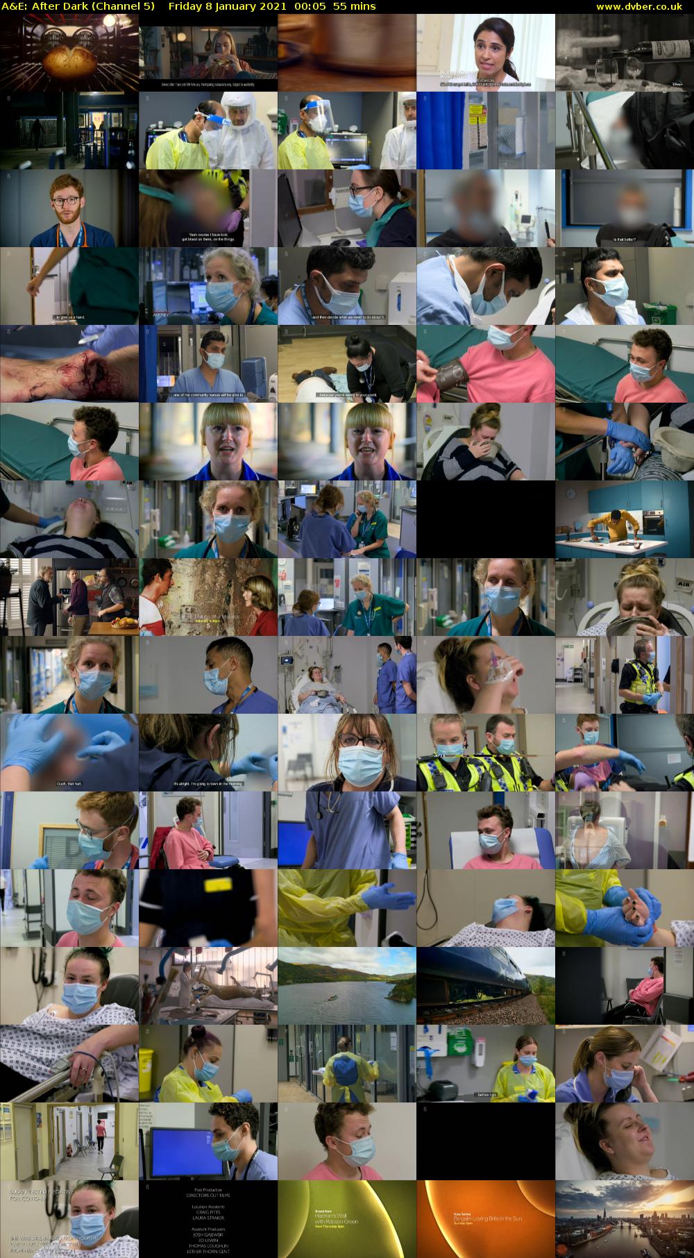 A&E: After Dark (Channel 5) Friday 8 January 2021 00:05 - 01:00