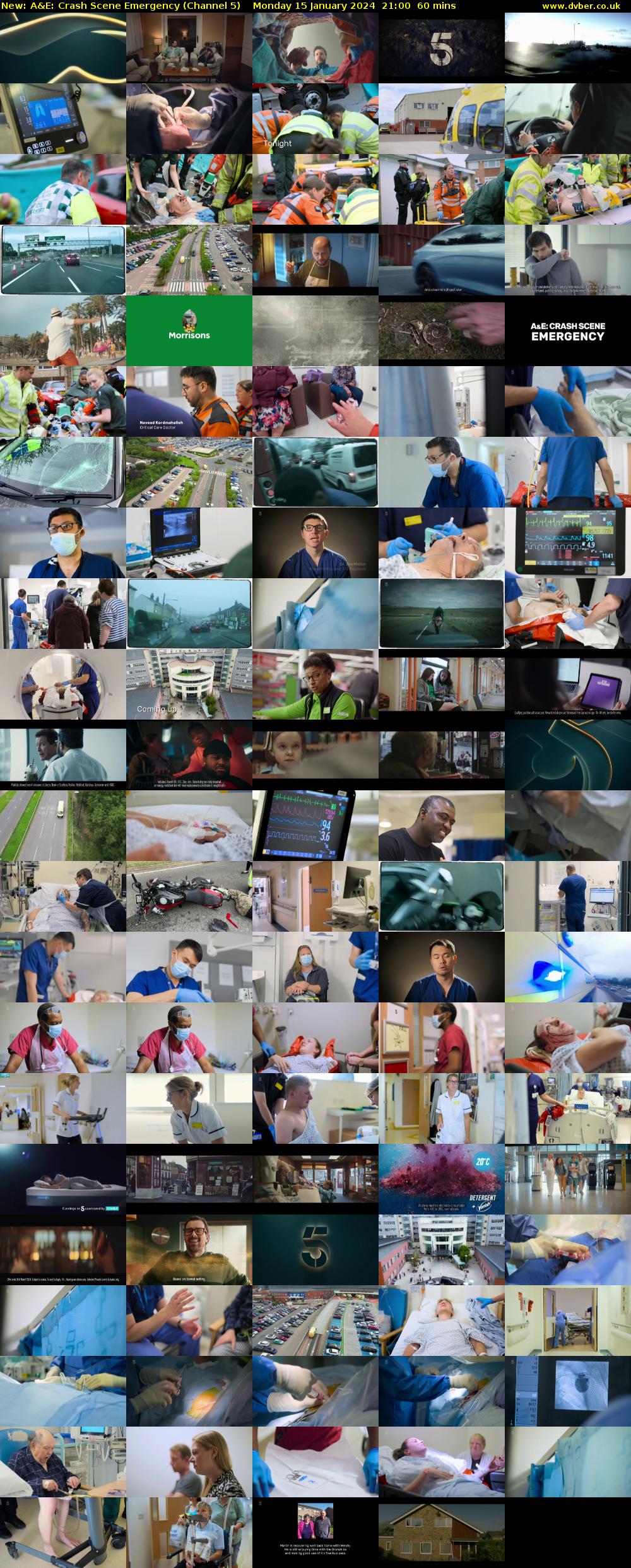 A&E: Crash Scene Emergency (Channel 5) Monday 15 January 2024 21:00 - 22:00