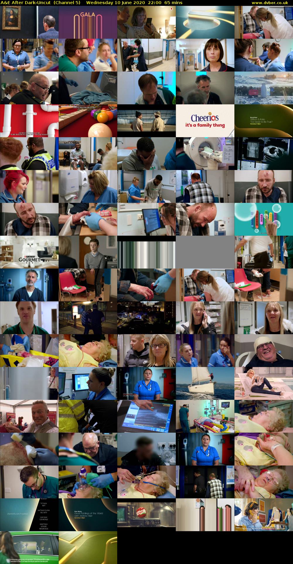 A&E After Dark-Uncut  (Channel 5) Wednesday 10 June 2020 22:00 - 23:05