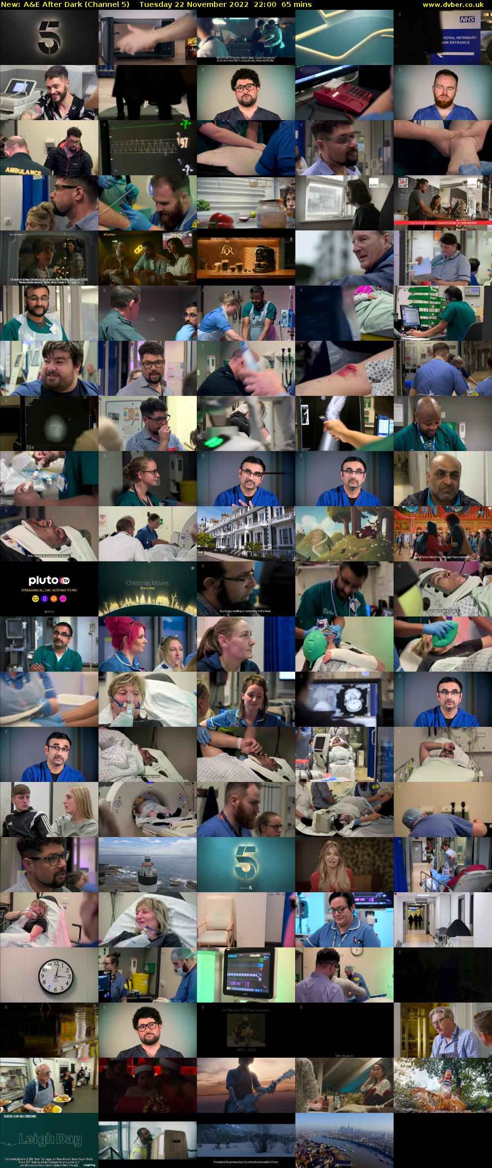 A&E After Dark (Channel 5) Tuesday 22 November 2022 22:00 - 23:05