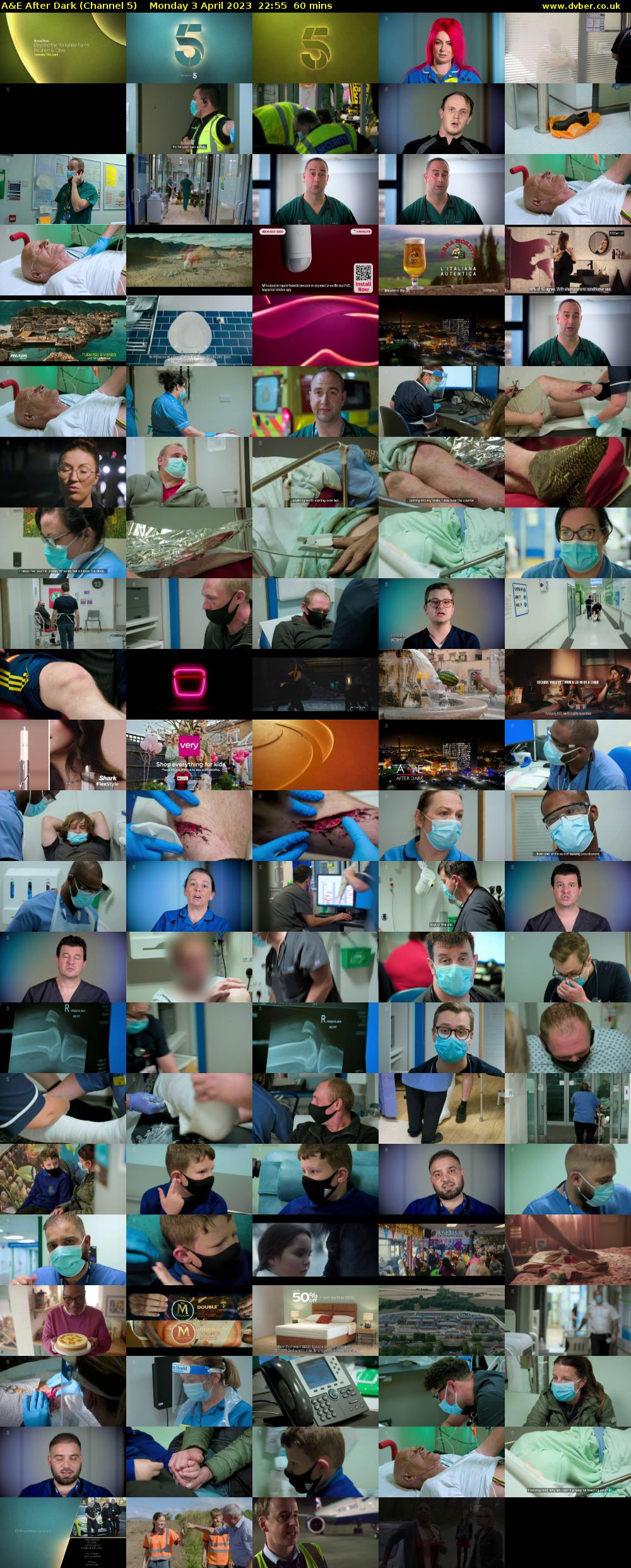 A&E After Dark (Channel 5) Monday 3 April 2023 22:55 - 23:55