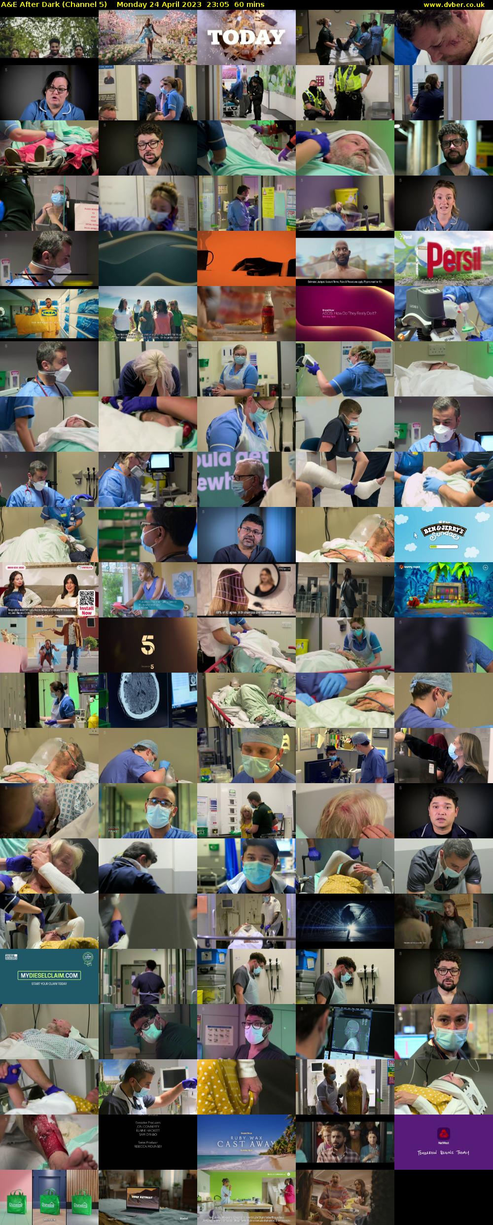 A&E After Dark (Channel 5) Monday 24 April 2023 23:05 - 00:05