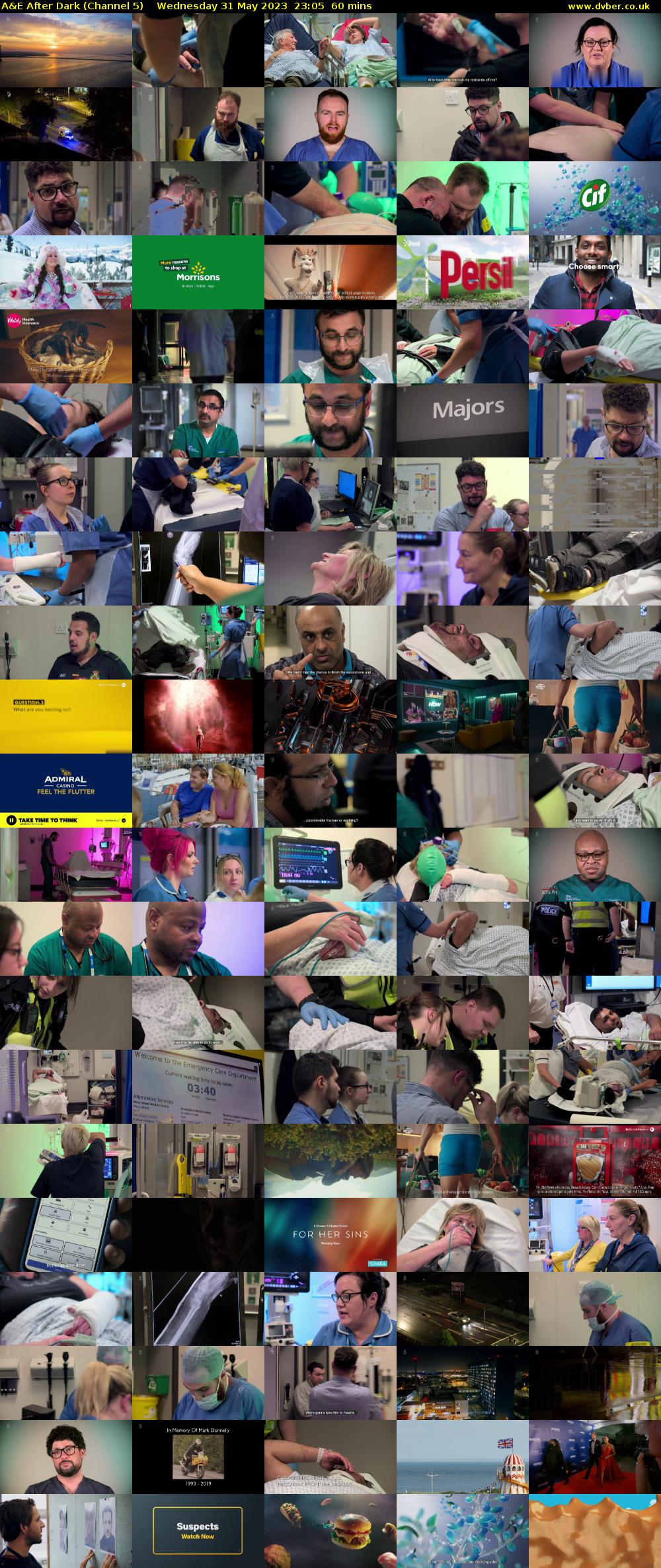 A&E After Dark (Channel 5) Wednesday 31 May 2023 23:05 - 00:05