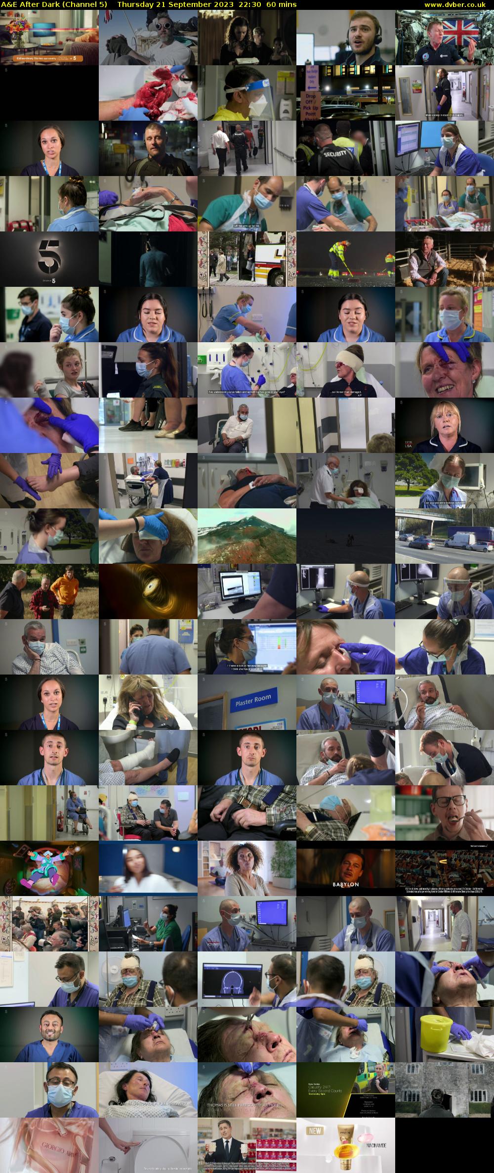 A&E After Dark (Channel 5) Thursday 21 September 2023 22:30 - 23:30