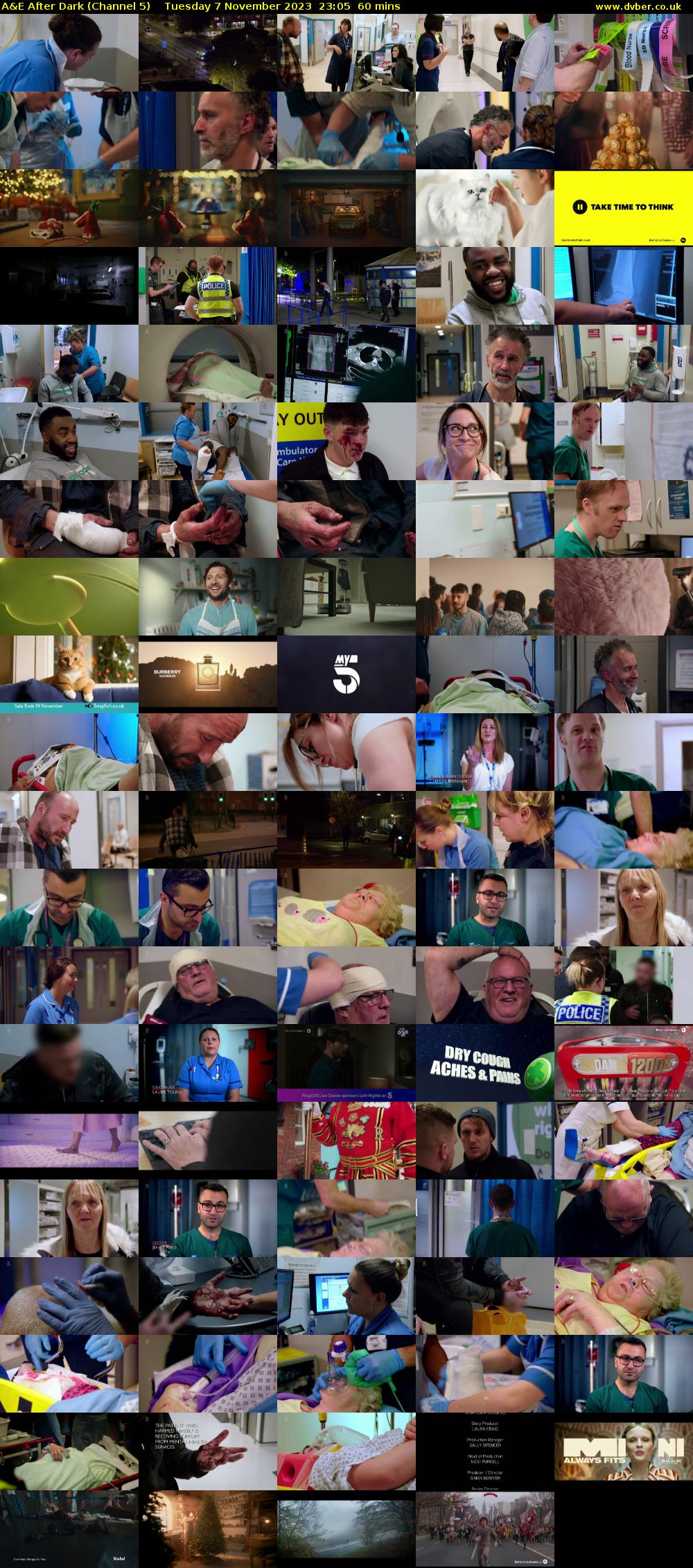A&E After Dark (Channel 5) Tuesday 7 November 2023 23:05 - 00:05