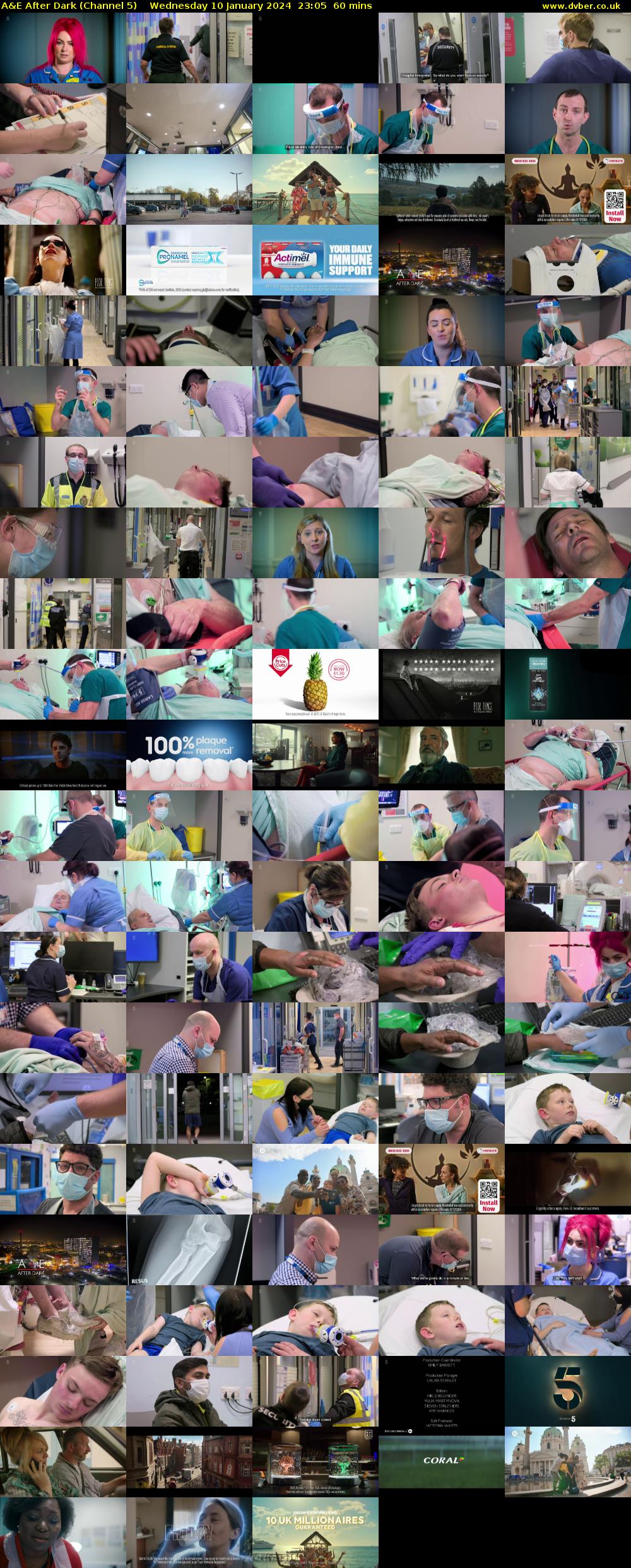 A&E After Dark (Channel 5) Wednesday 10 January 2024 23:05 - 00:05