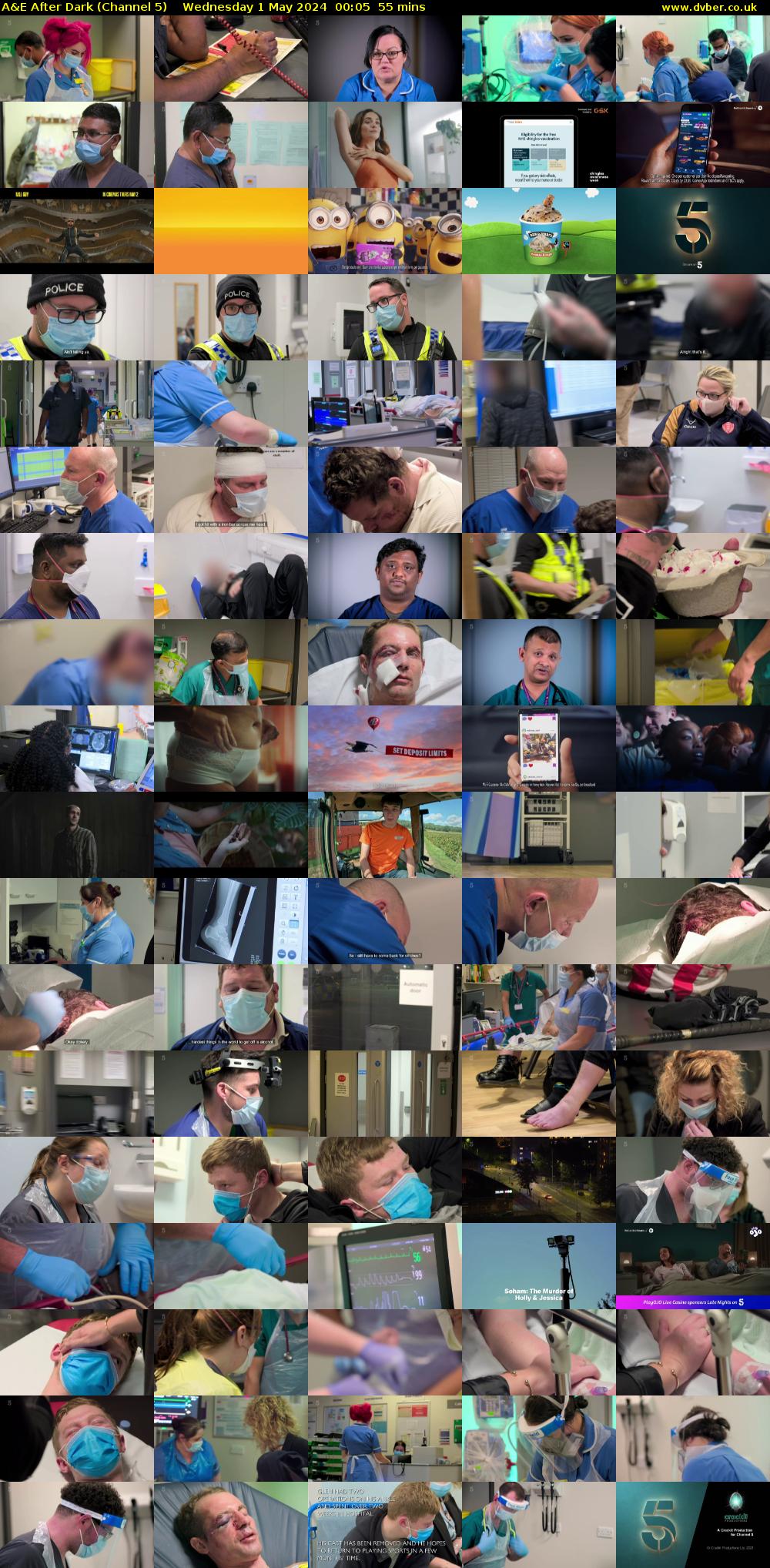 A&E After Dark (Channel 5) Wednesday 1 May 2024 00:05 - 01:00