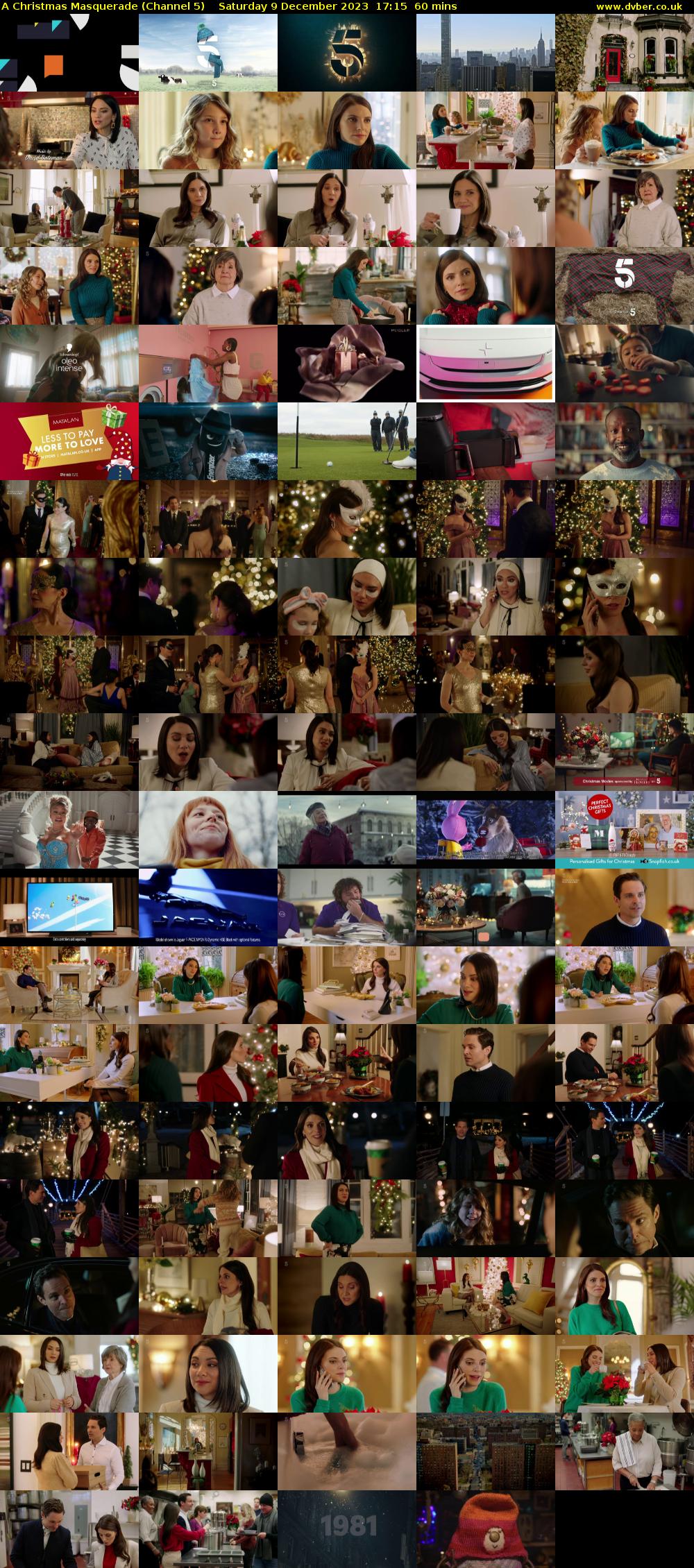 A Christmas Masquerade (Channel 5) Saturday 9 December 2023 17:15 - 18:15