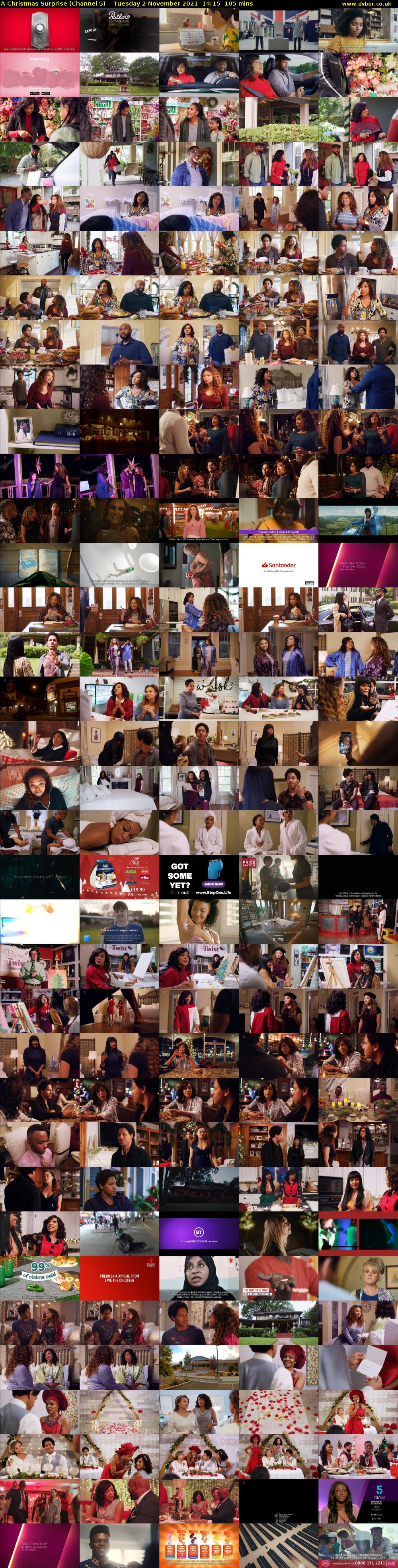 A Christmas Surprise (Channel 5) Tuesday 2 November 2021 14:15 - 16:00