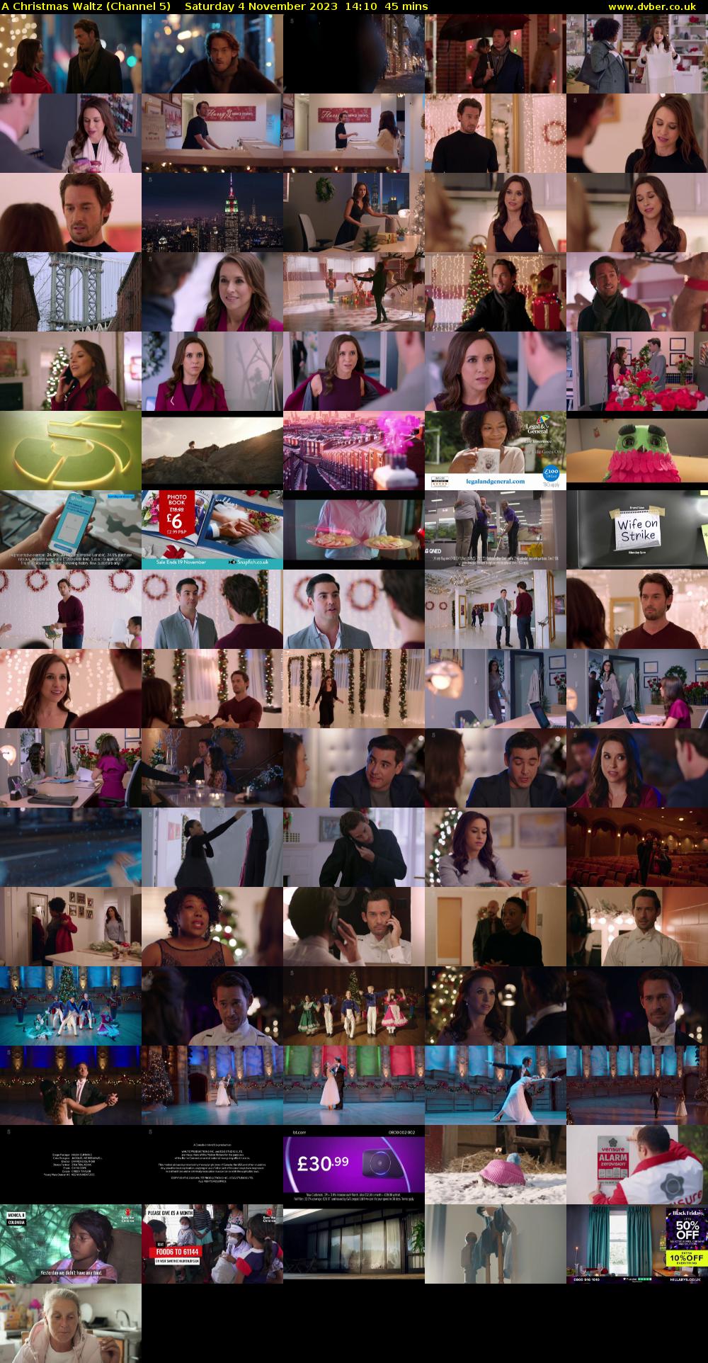 A Christmas Waltz (Channel 5) Saturday 4 November 2023 14:10 - 14:55